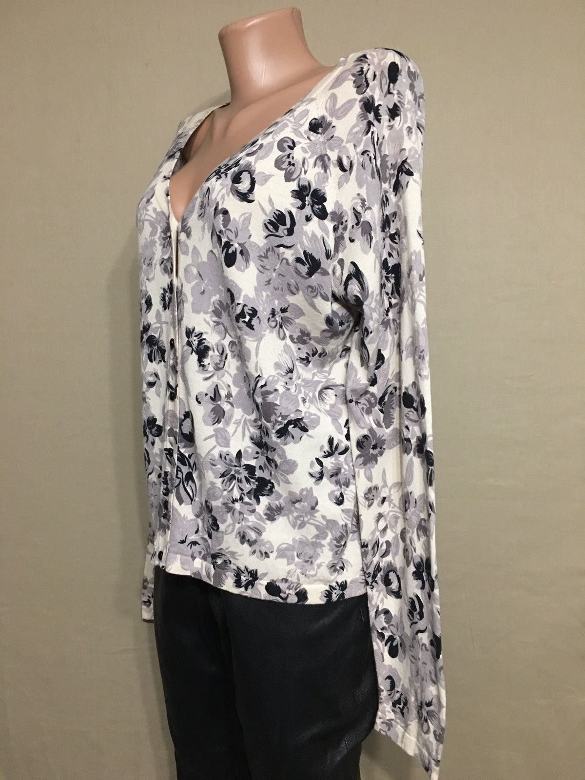 Max Mara × Weekend Max Mara Weekend Max Mara Floral Design Wool Blend Knit Cardigan Size M / US 6-8 / IT 42-44 - 2 Thumbnail