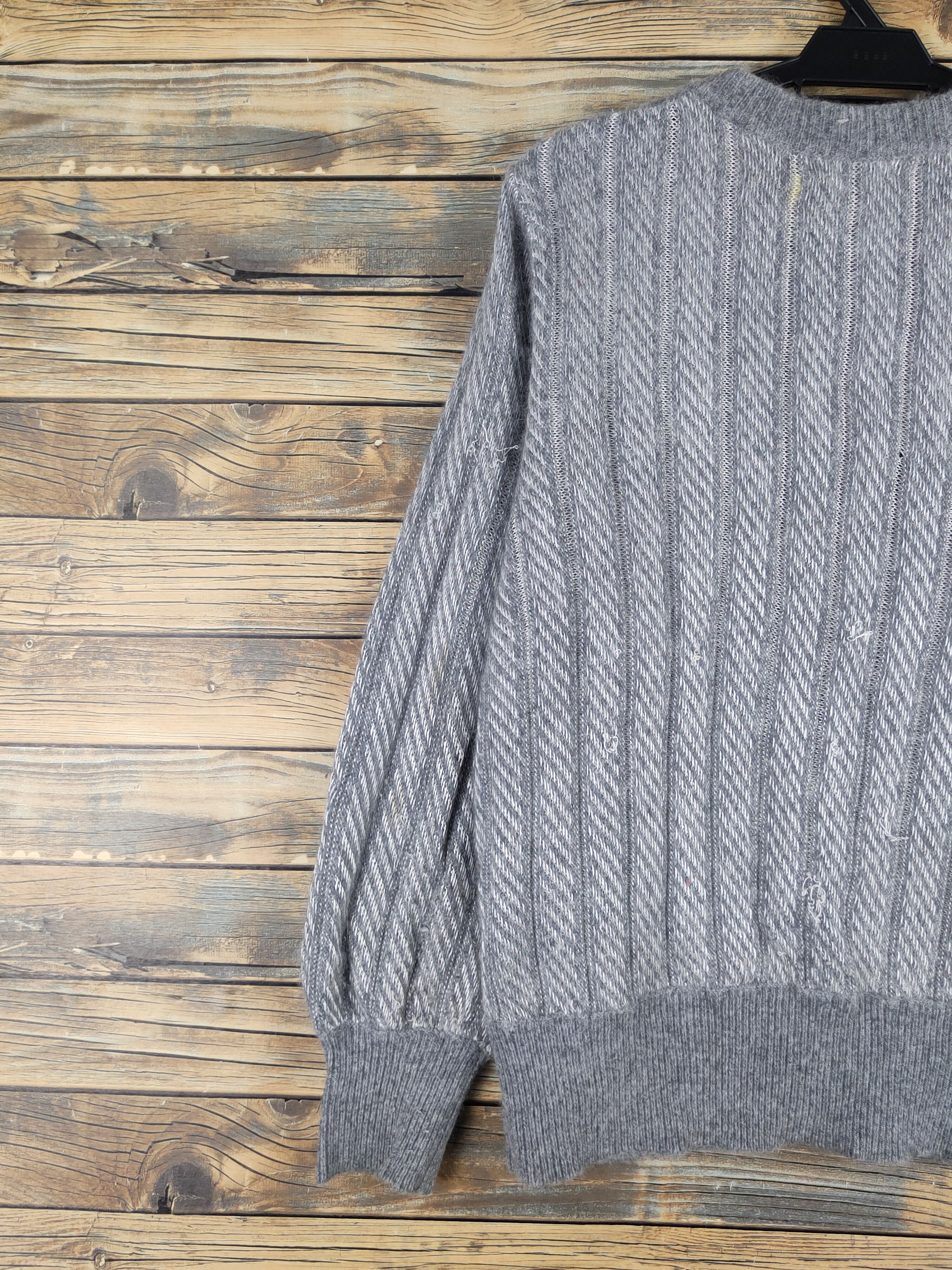 Vintage Le Muda Gray Knitwear vintage Cardigan #W1348 Size US M / EU 48-50 / 2 - 8 Thumbnail