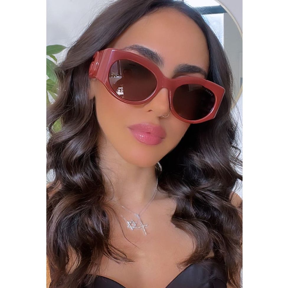 NEW Gucci GG1544S Burgundy Thick Rim Marmont Sunglasses