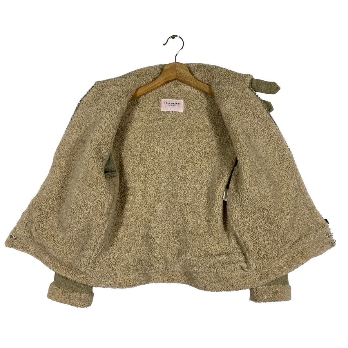 Marc Jacobs × Vintage Vintage Marc Jacobs Look Sherpa Zipper Jacket Size 4 Size XS / US 0-2 / IT 36-38 - 6 Thumbnail
