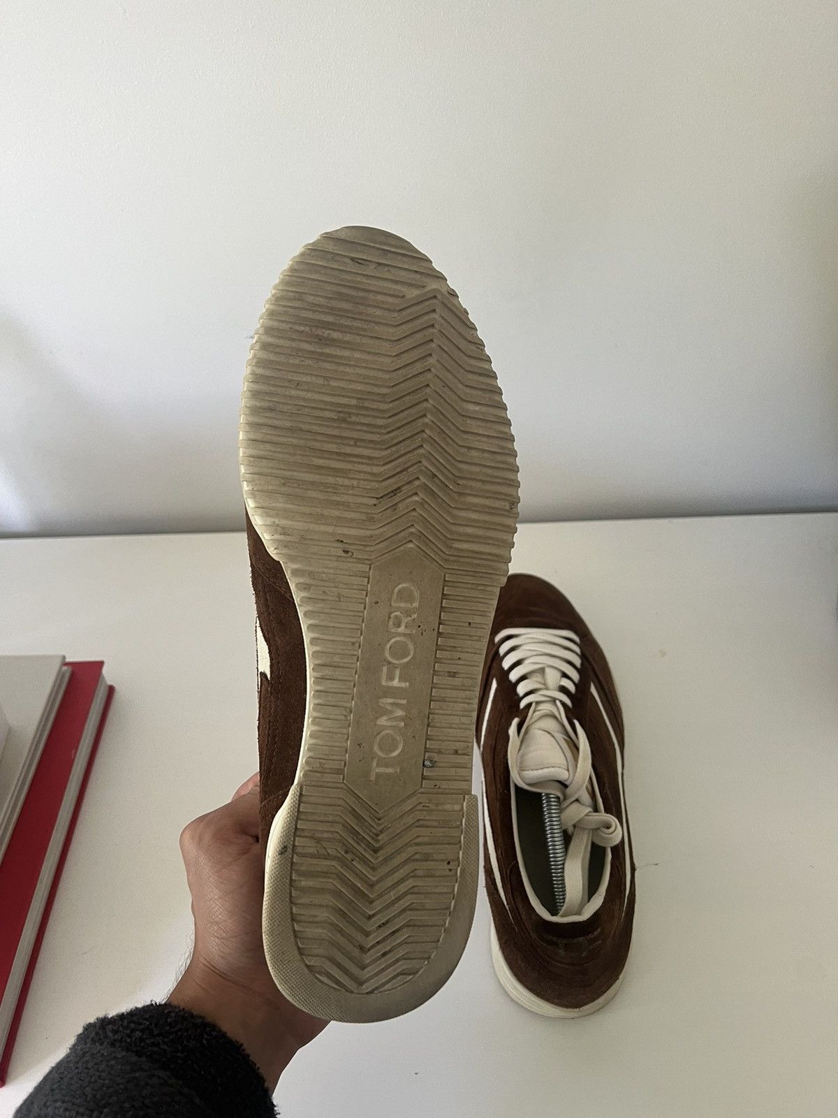 Tom Ford Tom Ford Brown Jackson Suede Sneaker Size US 10 / EU 43 - 5 Thumbnail