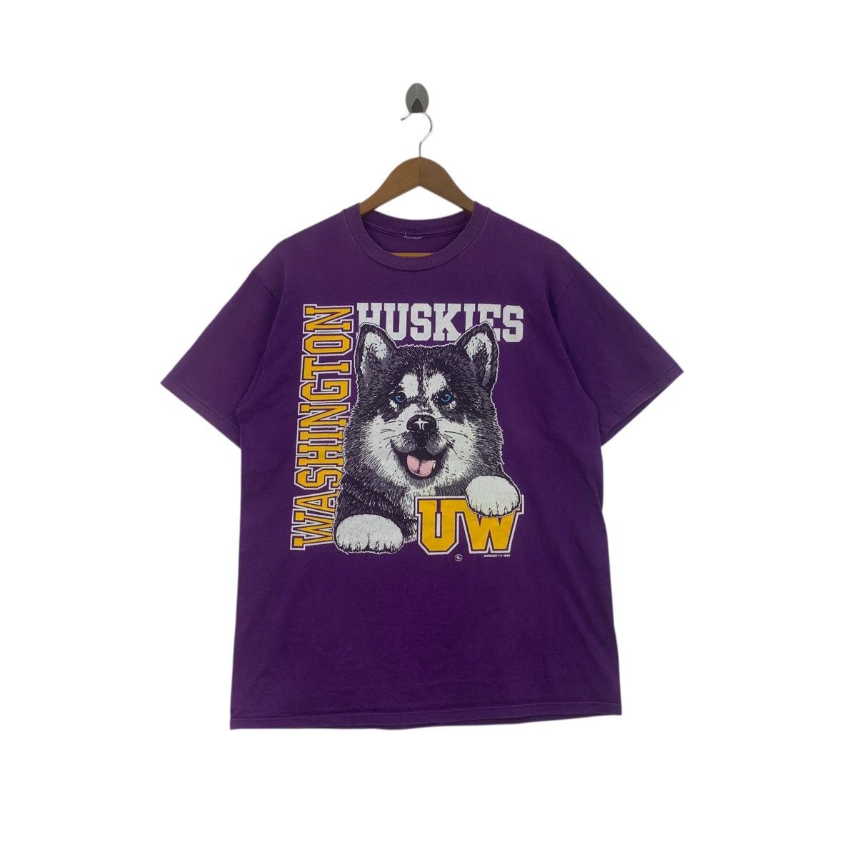 Other Vintage 1992 UW WASHINGTON HUSKIES Athletics Tee Shirt Top Size M / US 6-8 / IT 42-44 - 1 Thumbnail