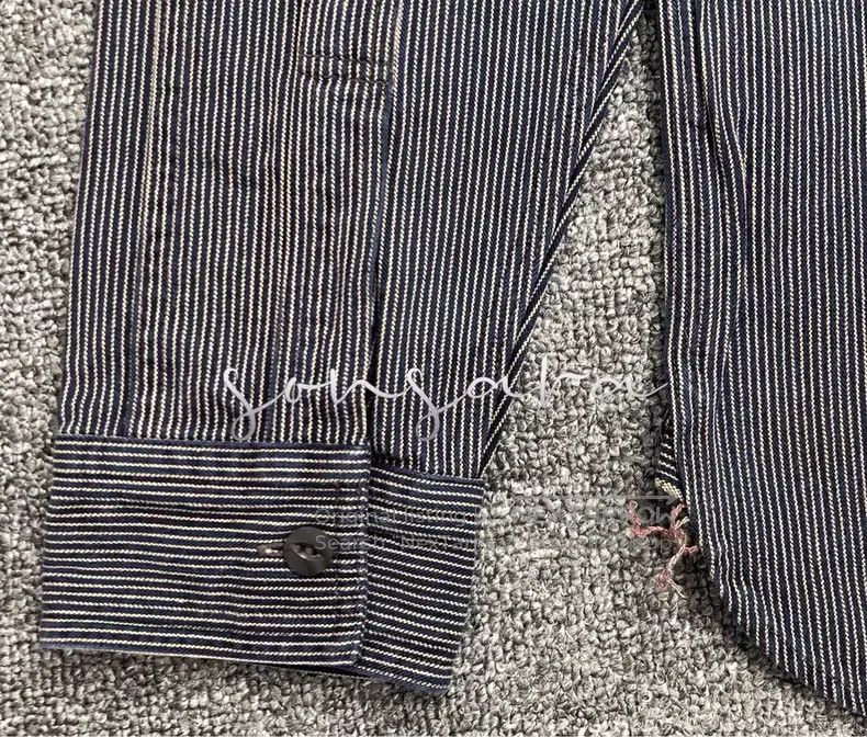 RRL Ralph Lauren RRL Ralph Lauren Striped blue-dyed work shirt Size US S / EU 44-46 / 1 - 6 Thumbnail