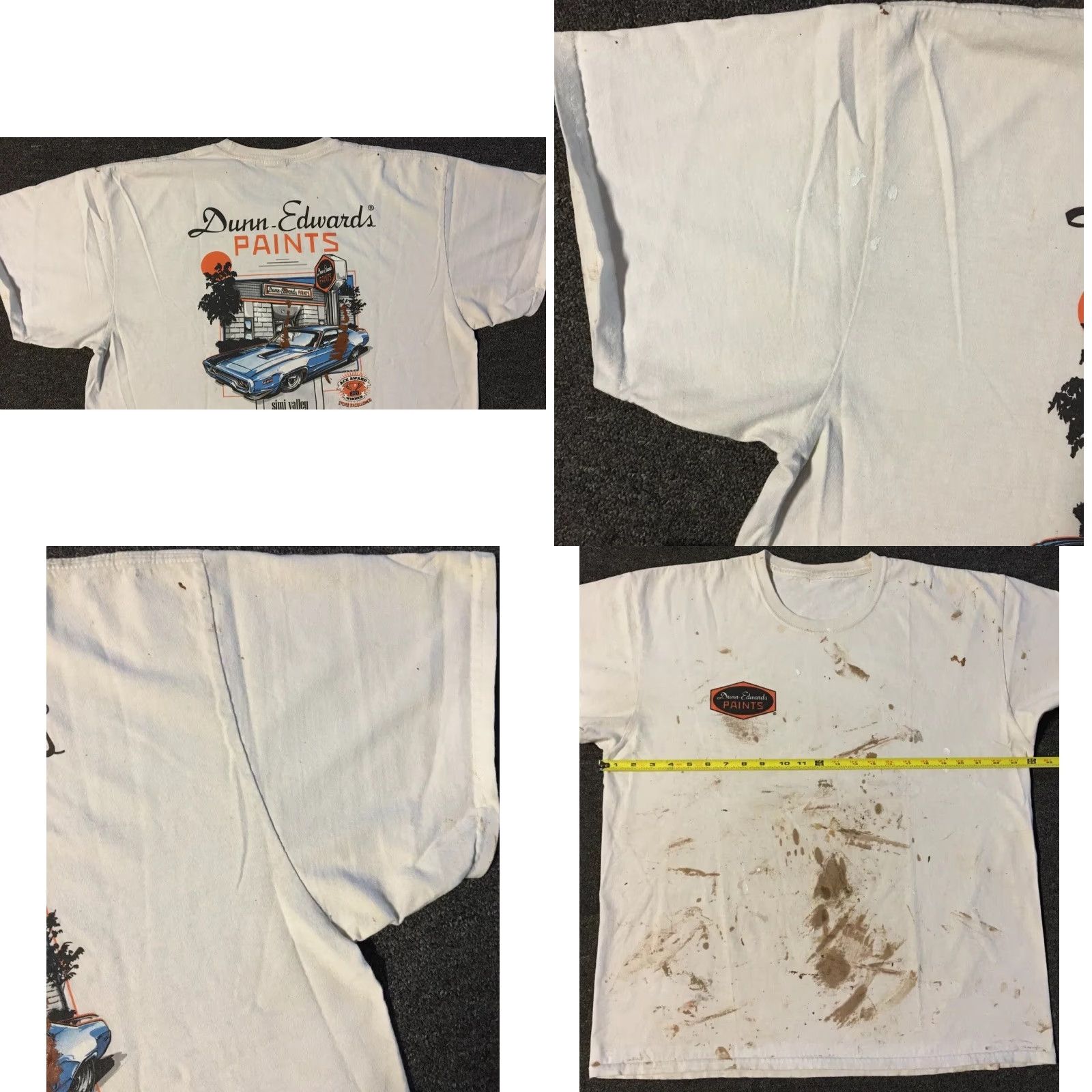 Thrasher Vtg Thrashed Faded Distress Paint Splatter Shirt XL Grunge Biker Surf Skate 90s Size US XL / EU 56 / 4 - 8 Thumbnail