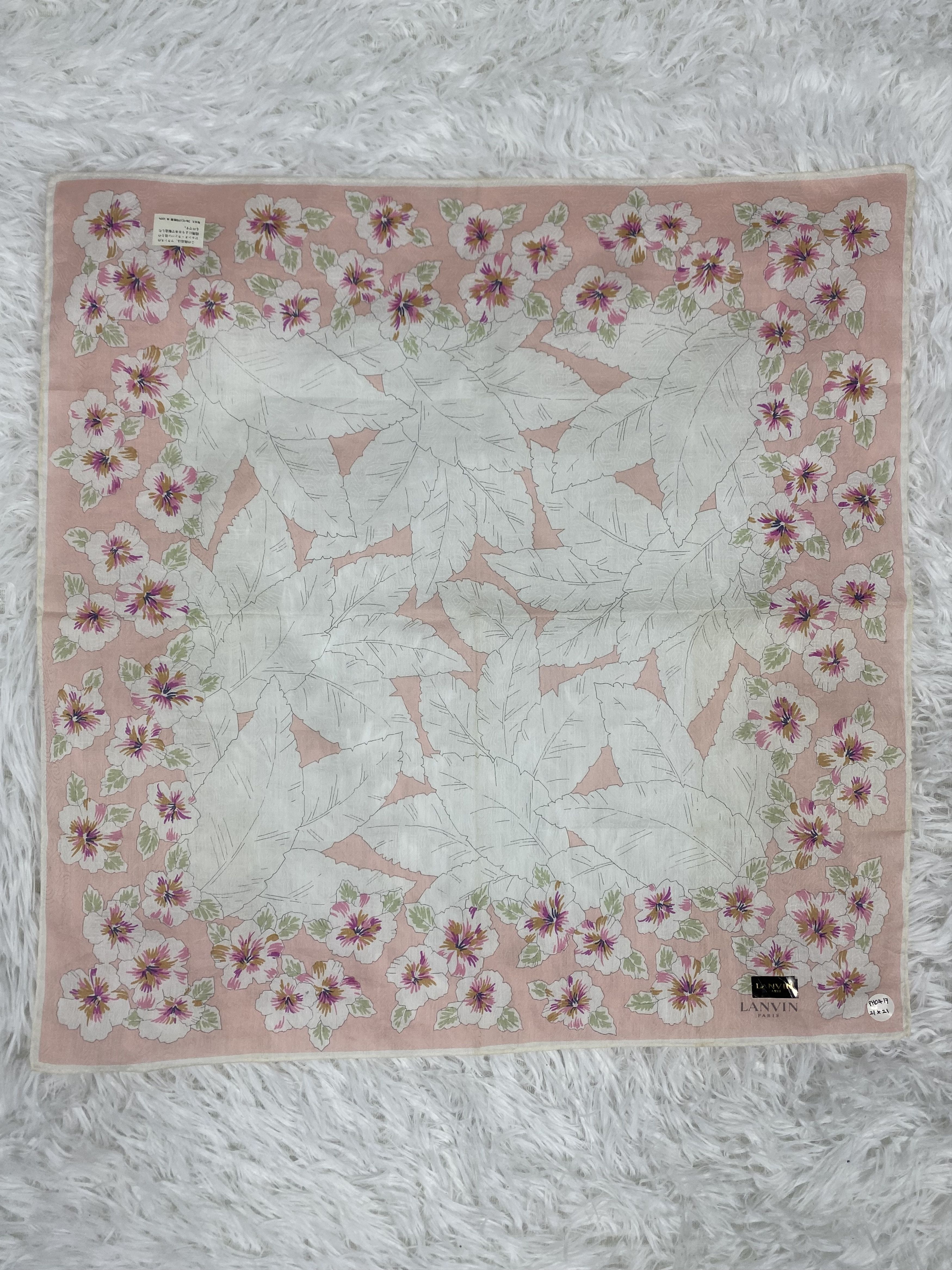Lanvin Vintage Lanvin Handkerchief Neckerchief PH0417 Size ONE SIZE - 3 Thumbnail
