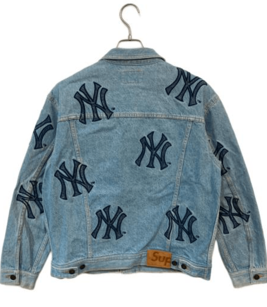 Supreme SUPREME MLB New York Yankees Denim Trucker Jacket Size US M / EU 48-50 / 2 - 2 Thumbnail