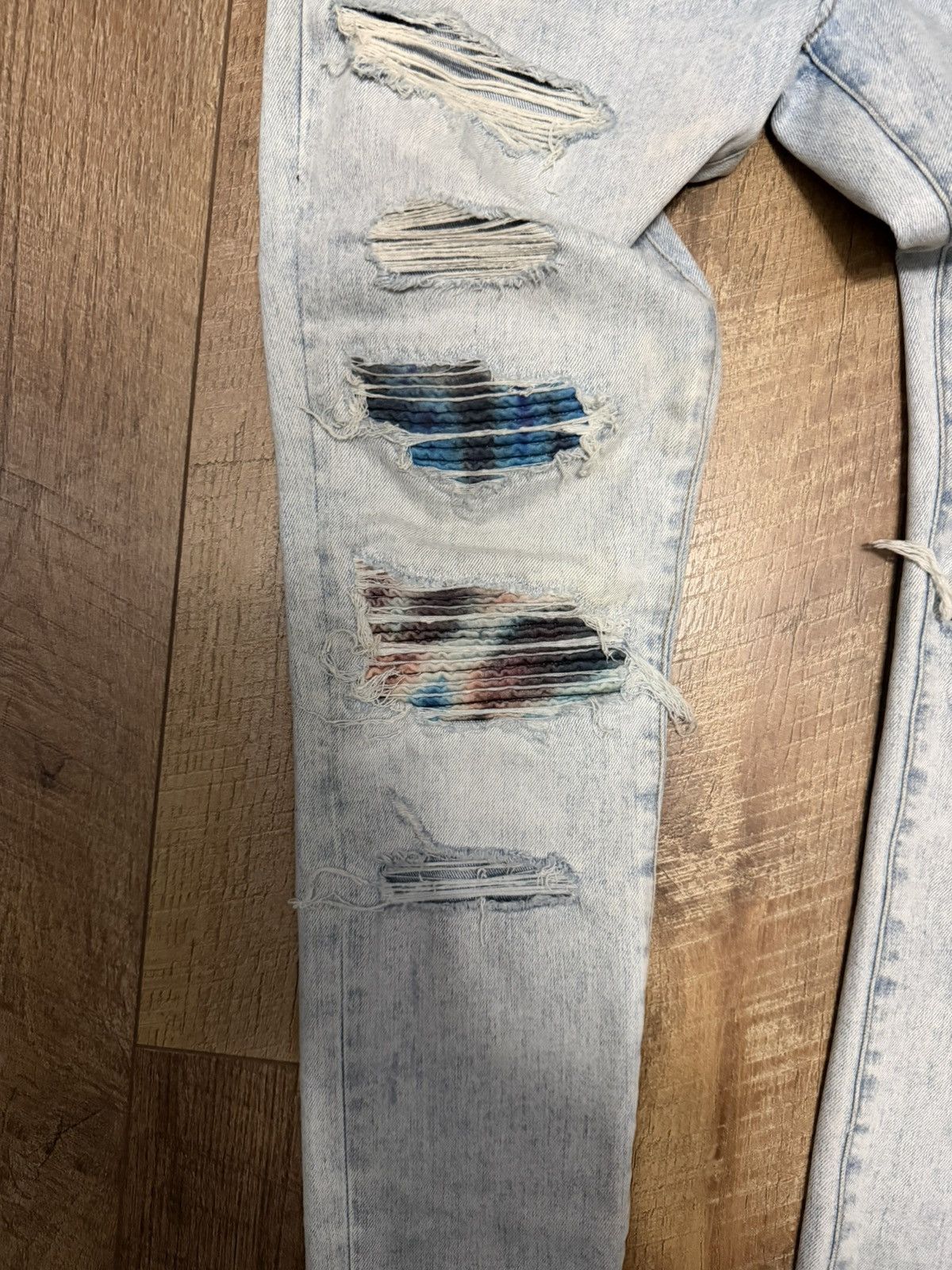 Amiri amiri tie dye mx1 skinny jeans rainbow Size US 30 / EU 46 - 4 Thumbnail