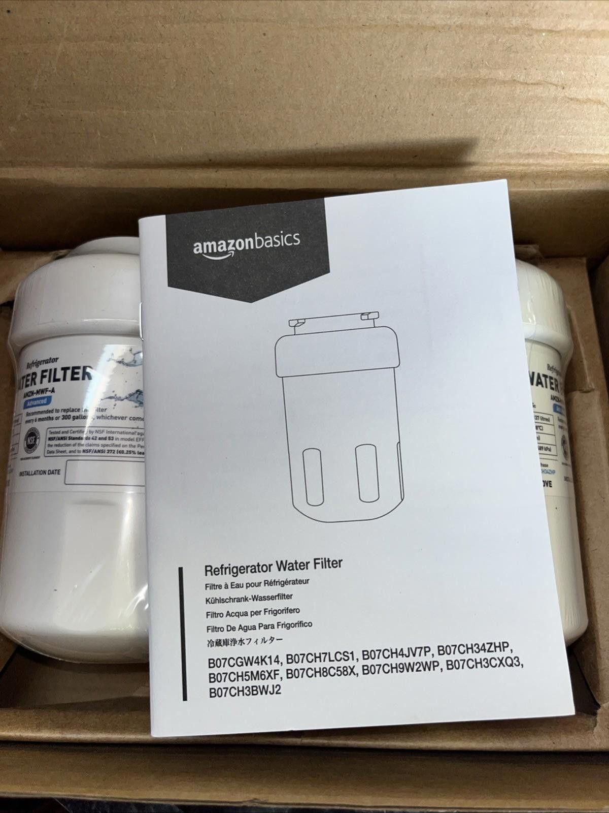 Genuine Leather Amazon Basics Replacement GE MWF Refrigerator Water Filter Size ONE SIZE - 2 Thumbnail
