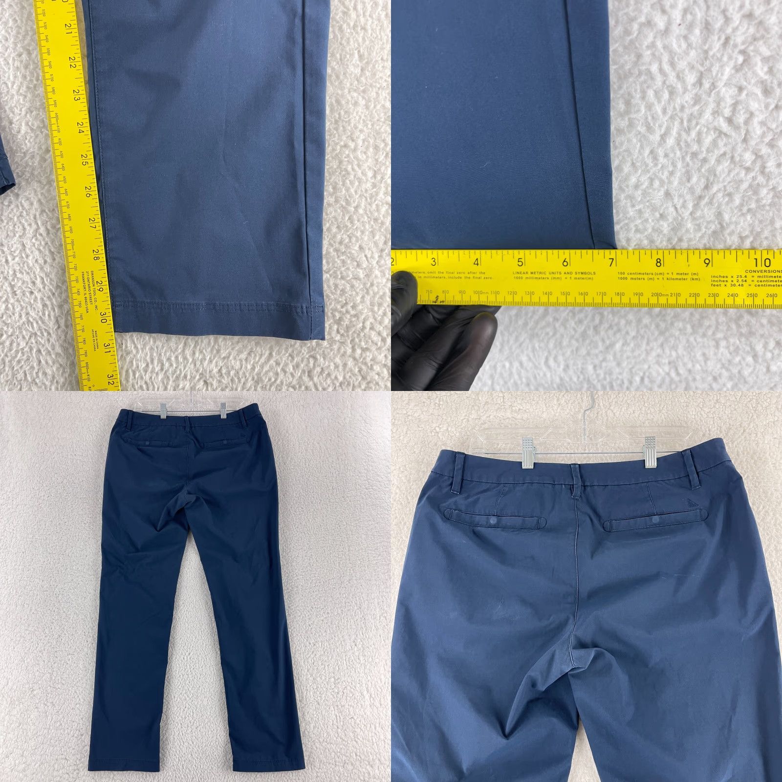UNTUCKit UNTUCKit Chancellor Chino Pants Mens Size 34x32 Navy Blue Straight Fit 5 Pocket Size US 34 / EU 50 - 9 Thumbnail