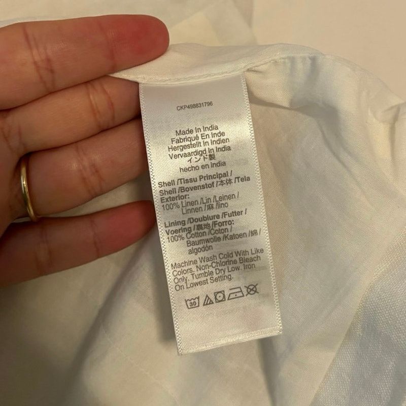 Madewell NWT Madewell Scoopneck Cutaway Linen Vest In White Size 8 Size M / US 6-8 / IT 42-44 - 7 Thumbnail