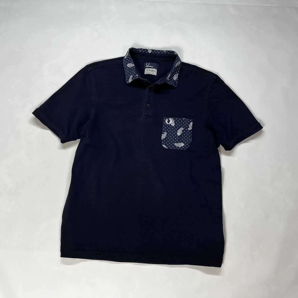 Drake's × Fred Perry Fred Perry X Drake's Paisley Collar Polo Shirt Mens Size US L / EU 52-54 / 3 - 1 Thumbnail