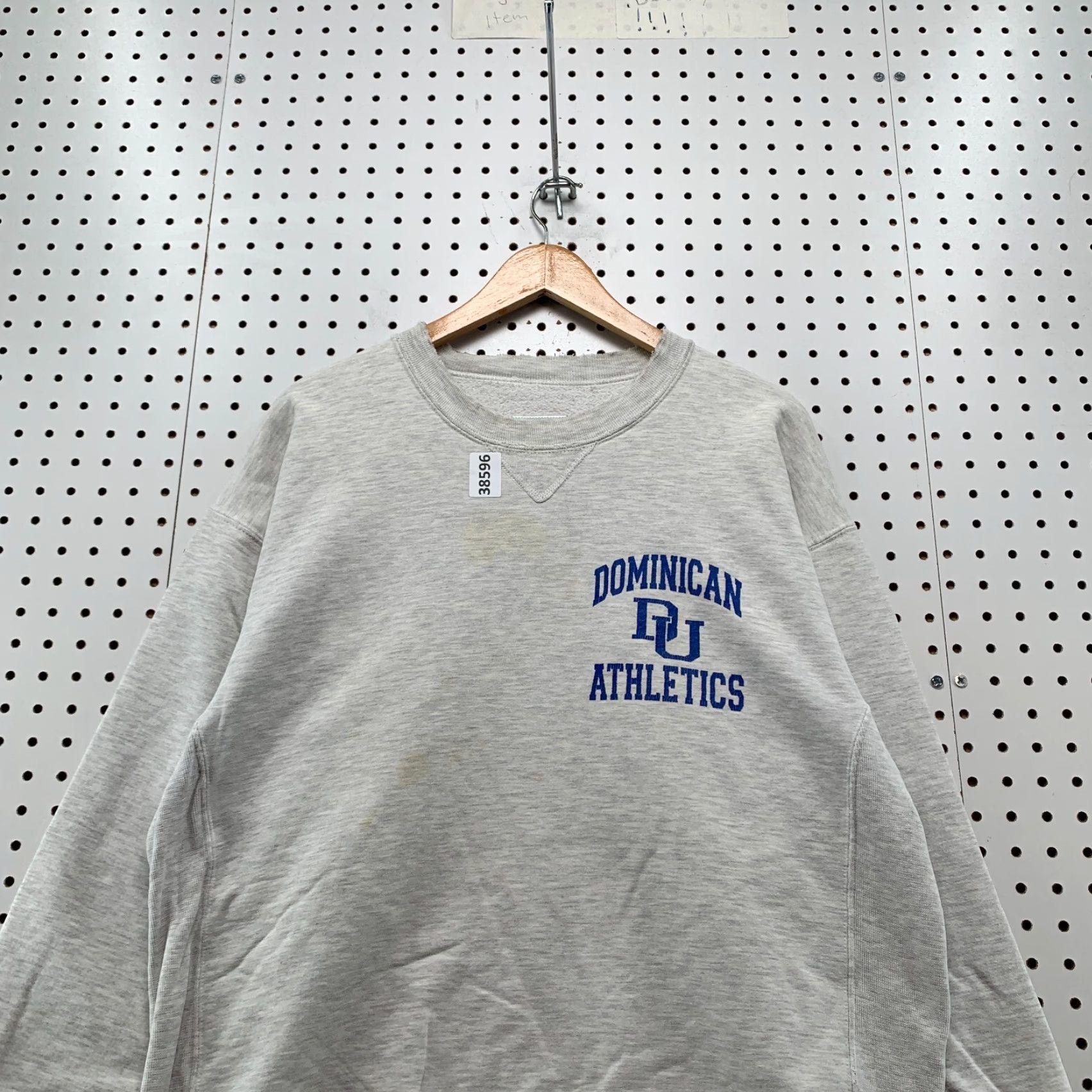 Russell Athletic VINTAGE Russell Athletic Dominican University Sweatshirt Mens Large Gray Graphic Print Pullover Fleece USA Size US L / EU 52-54 / 3 - 6 Thumbnail