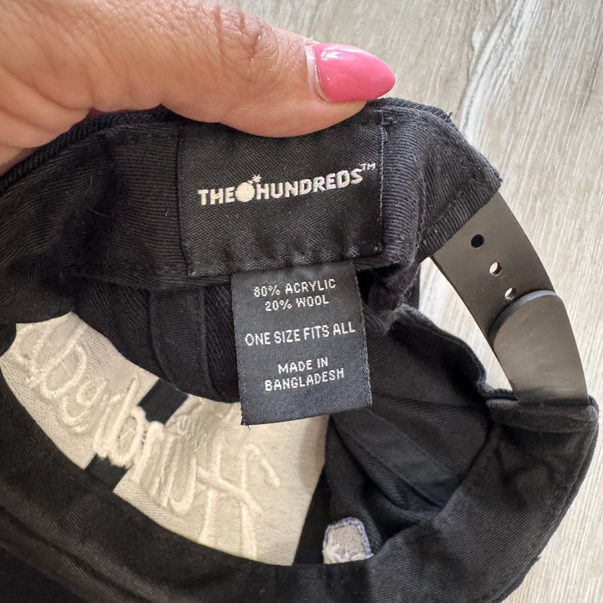 The Hundreds The Hundreds Snapback Hat Los Angeles Baseball Cap Script Size ONE SIZE - 5 Thumbnail