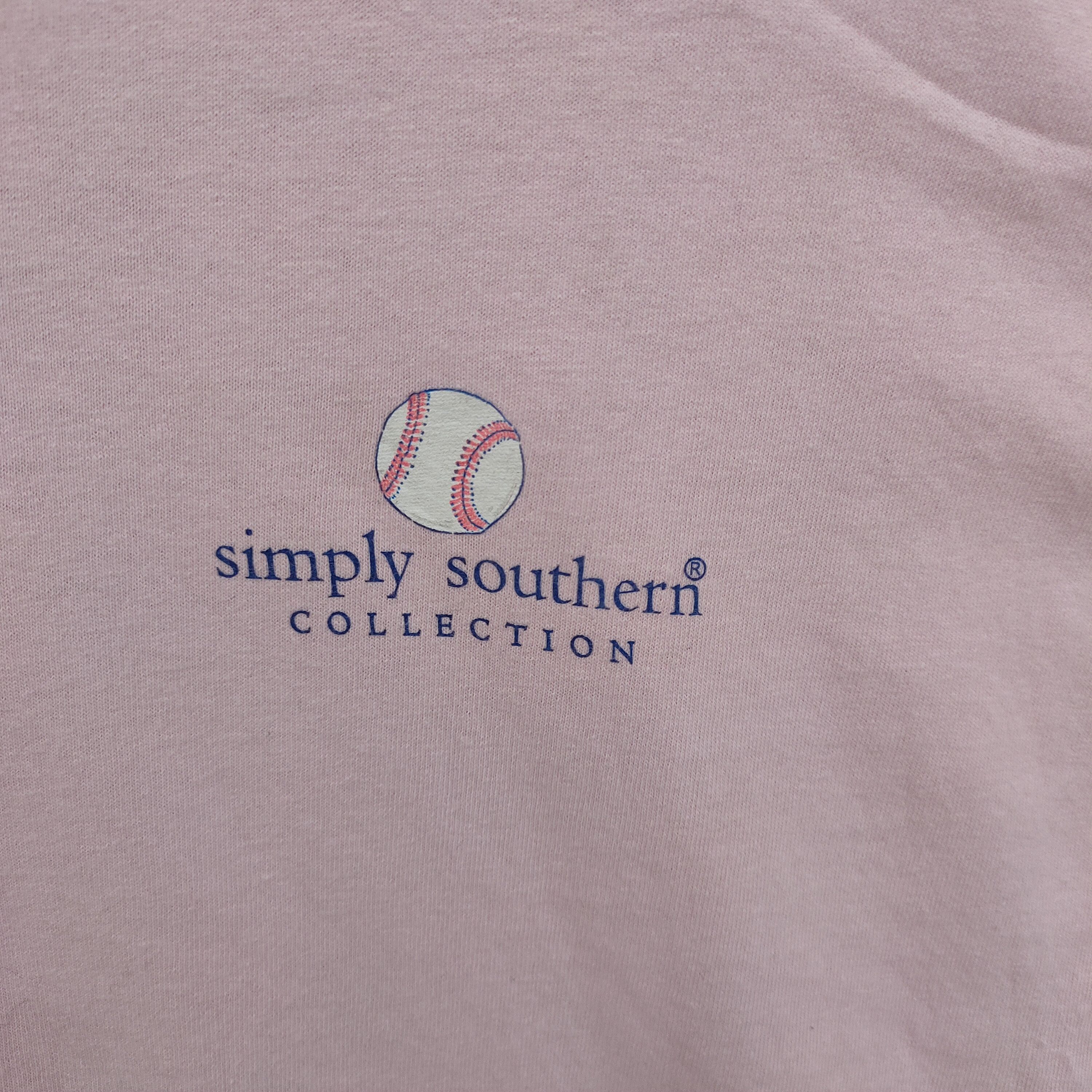 Vintage 90s Simply Southern Collection Obsessed Softball Tee Size US XL / EU 56 / 4 - 6 Thumbnail