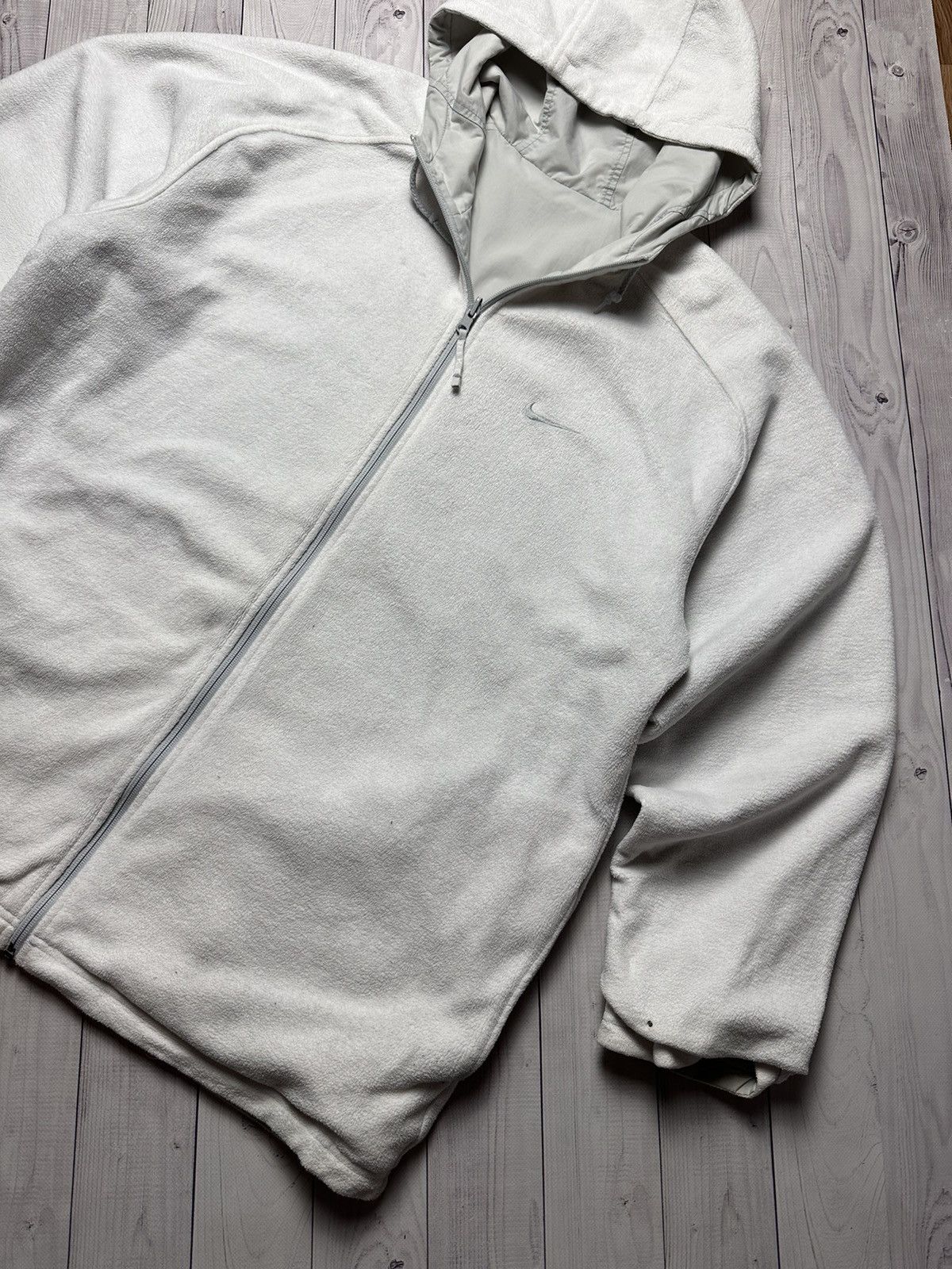 Nike × Vintage Vintage Nike parka jacket white reversible fleece size L/Xl Size US L / EU 52-54 / 3 - 11 Thumbnail