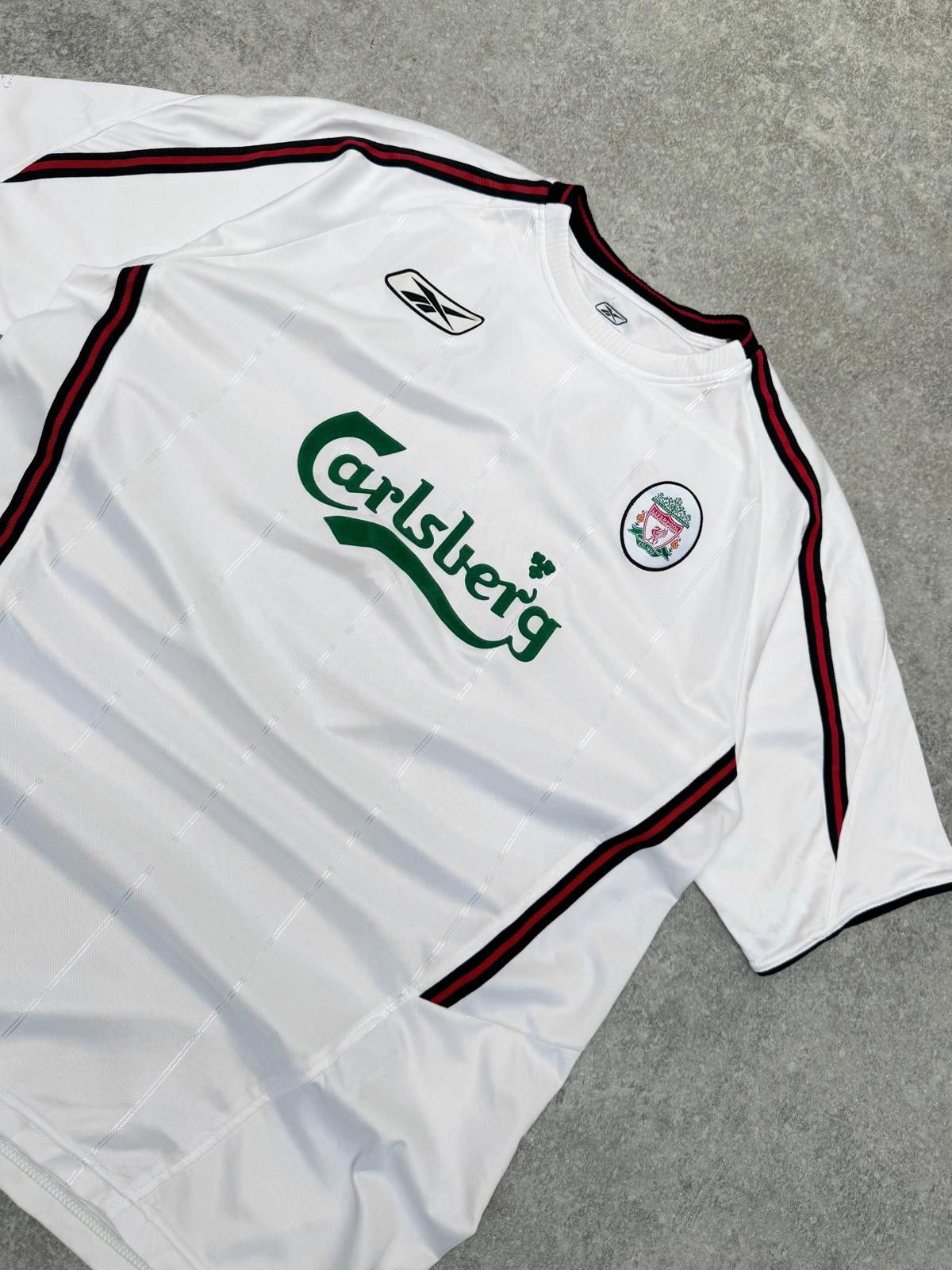 Reebok 2003-2004 Liverpool FC Away 'Heskey 8' Football Shirt Size ONE SIZE - 2 Thumbnail