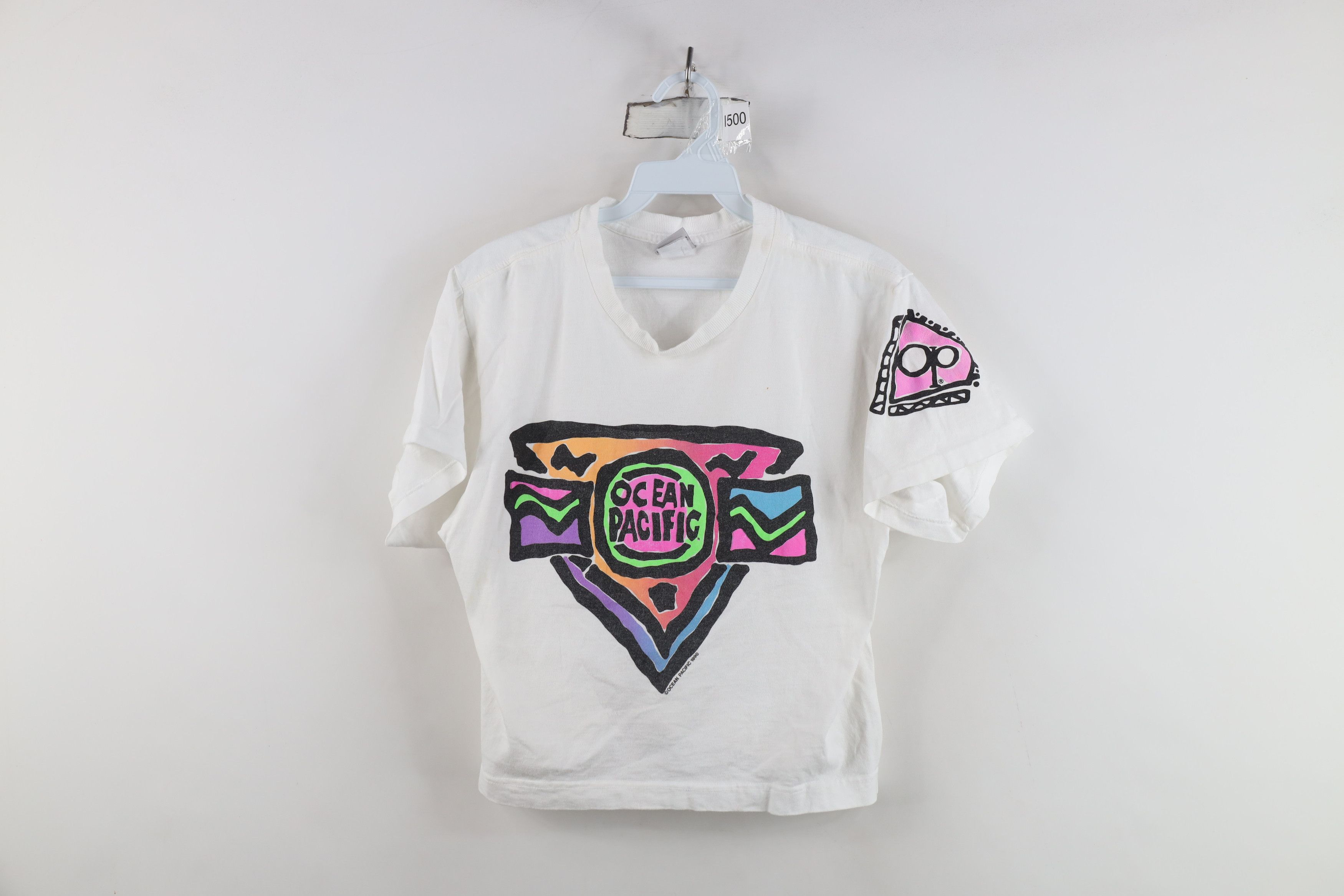 Ocean Pacific Vintage 90s Ocean Pacific Cropped Surfing T-Shirt USA Size ONE SIZE - 1 Thumbnail