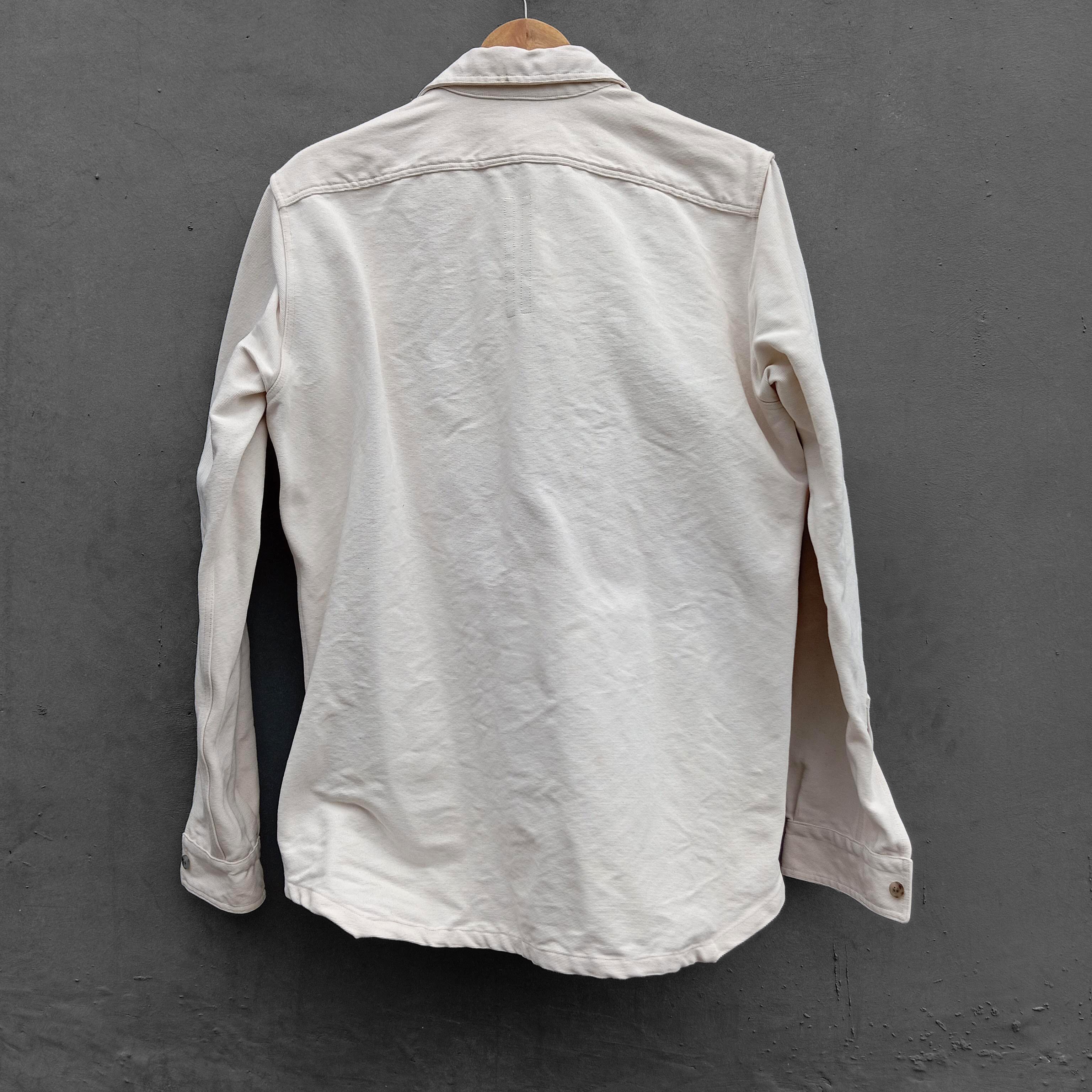 Rick Owens Rick Owens SS18 DIRT heavy cotton workshirts, white ivory Size US M / EU 48-50 / 2 - 3 Thumbnail