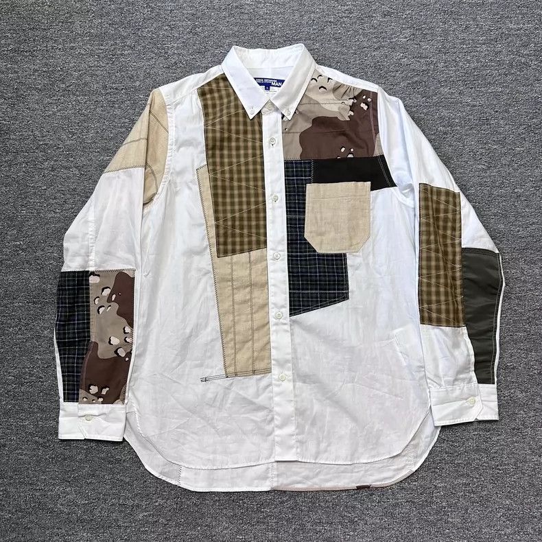 Comme des Garcons Comme Des Garcons Contrasting Patchwork Shirt Size US S / EU 44-46 / 1 - 1 Thumbnail