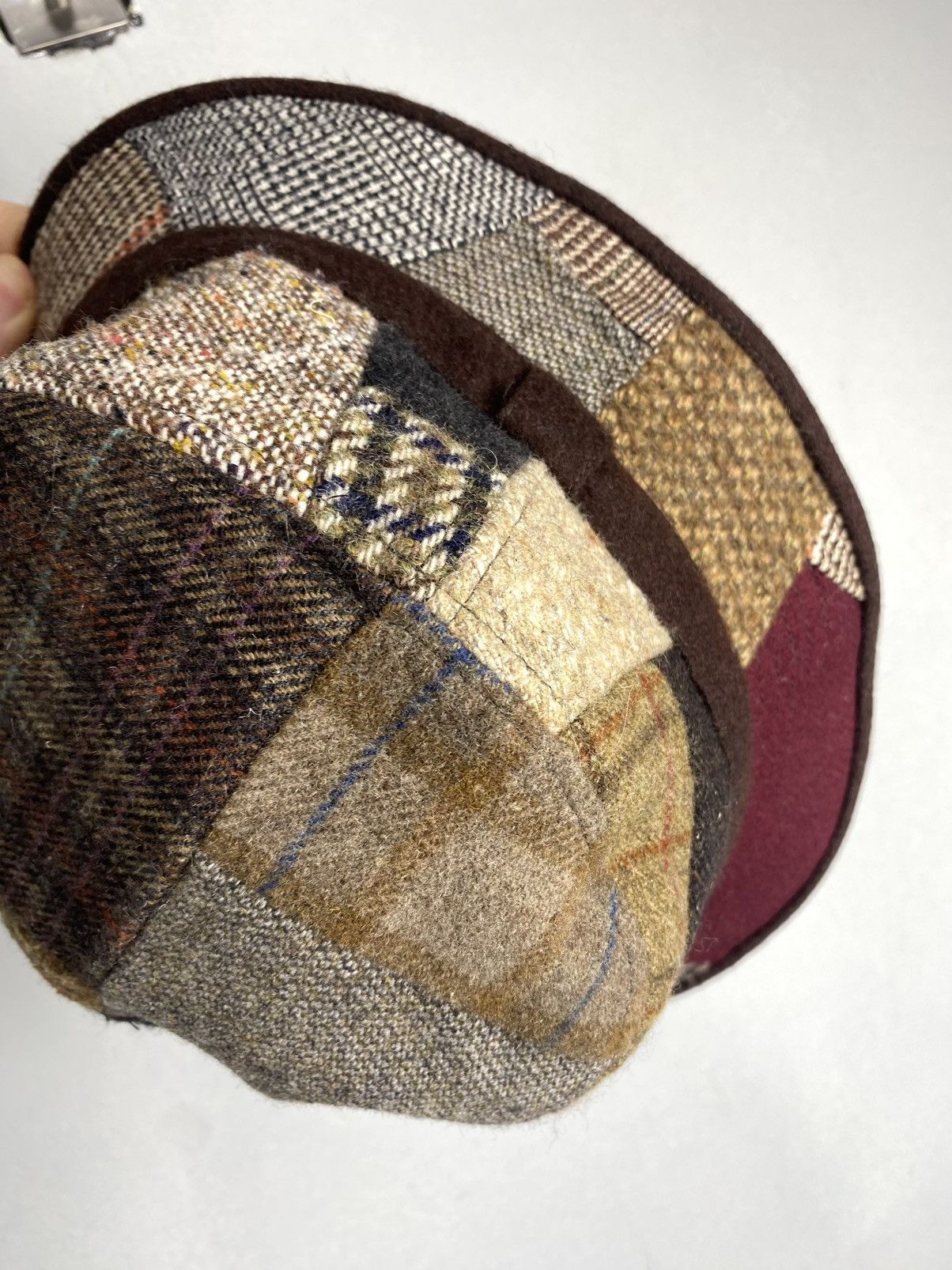 Other Rare! Guerra 1855 Wool Patchwork Cap Hat Made In Italy Size 30 - 7 Thumbnail