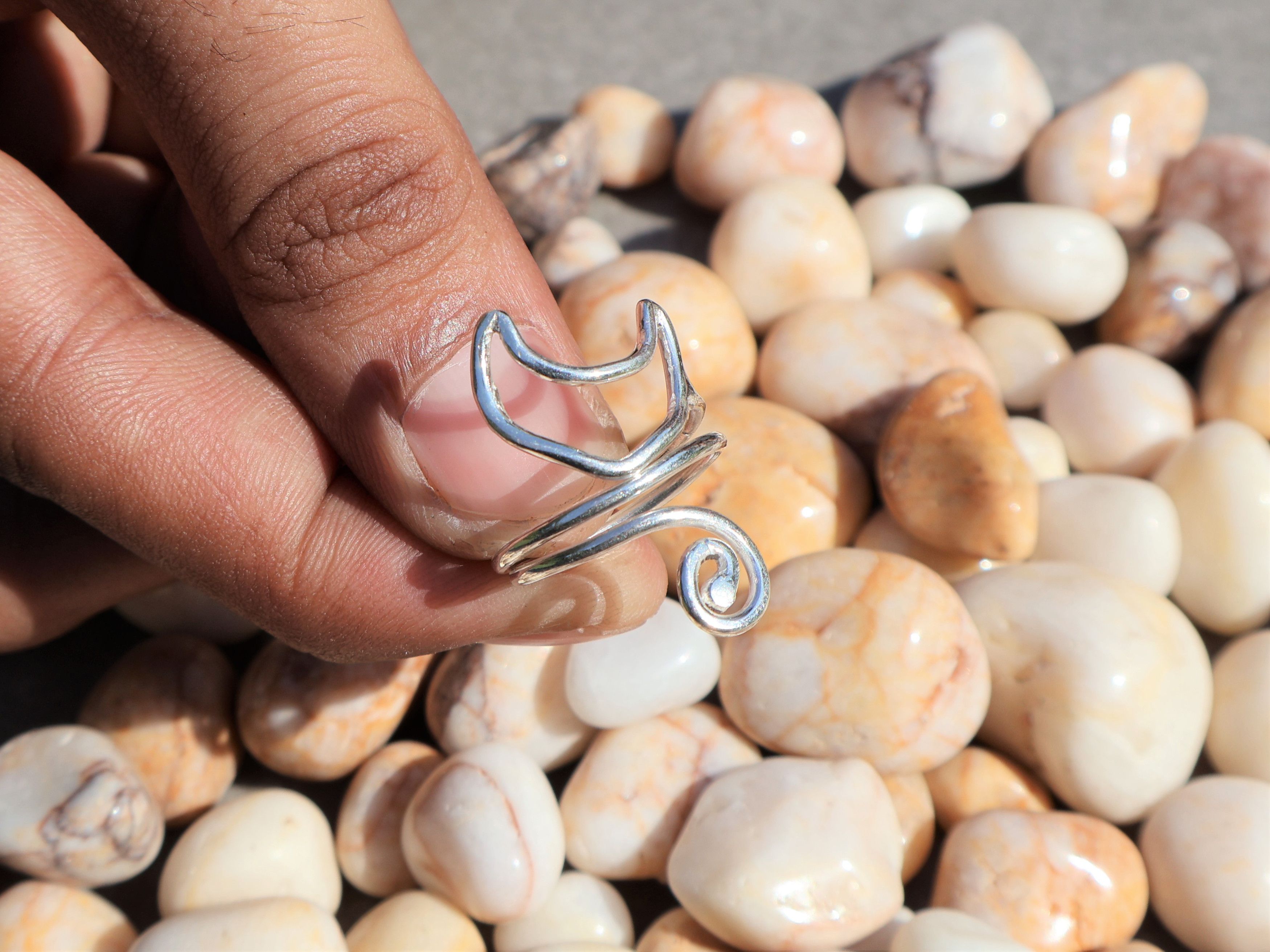 Handmade Cat Ring, 925 Sterling Silver, Handmade Unique Ring, Gifts Size ONE SIZE - 5 Thumbnail