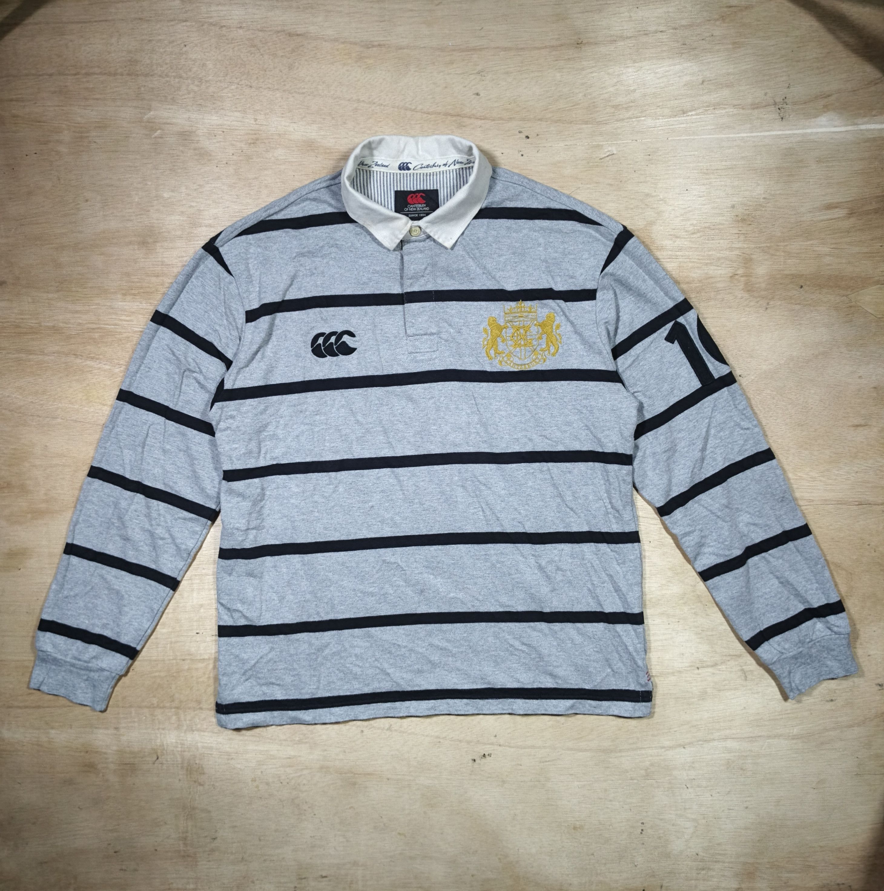 Canterbury of New Zealand Canterbury of New Zealand Striped Longsleeve Rugby Polo Size US L / EU 52-54 / 3 - 1 Thumbnail