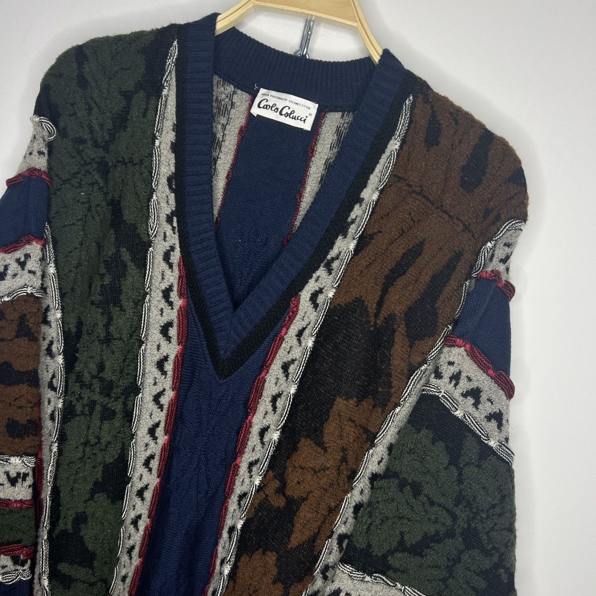 Carlo Colucci × Coogi Carlo Colucci Vintage Sweater Knitwear Jumper Cable Coogi Size US L / EU 52-54 / 3 - 4 Thumbnail