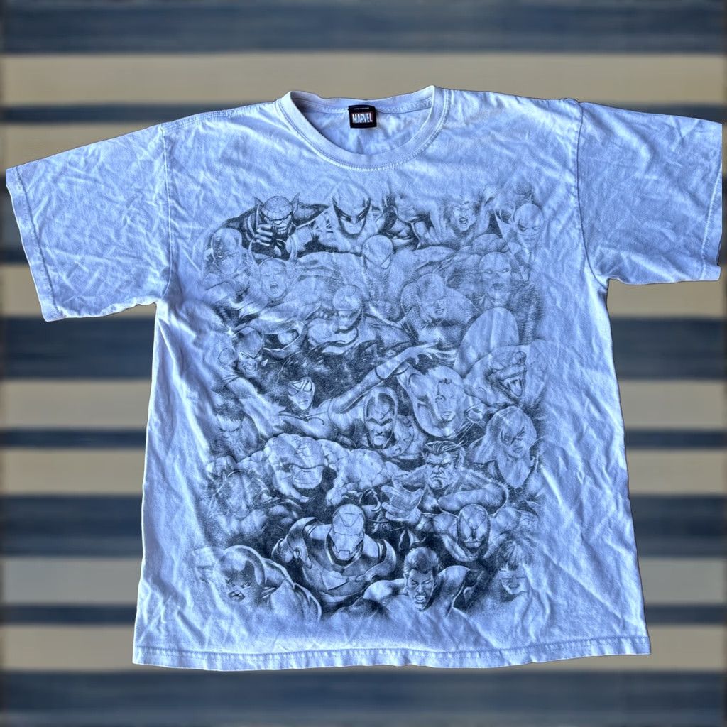 Vintage VINTAGE Marvel Mad Engine Fantastic X Men Avengers Group T-Shirt Large Size US L / EU 52-54 / 3 - 1 Thumbnail
