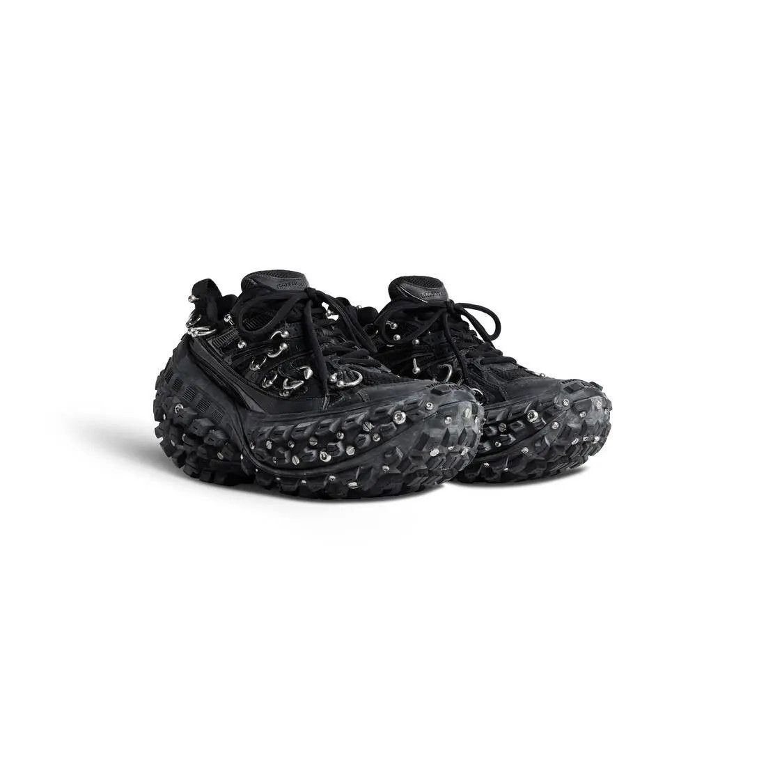Balenciaga o1tr1nto0525 Bouncer Screw Sneakers With Piercings in Black Size US 13 / EU 46 - 2 Thumbnail