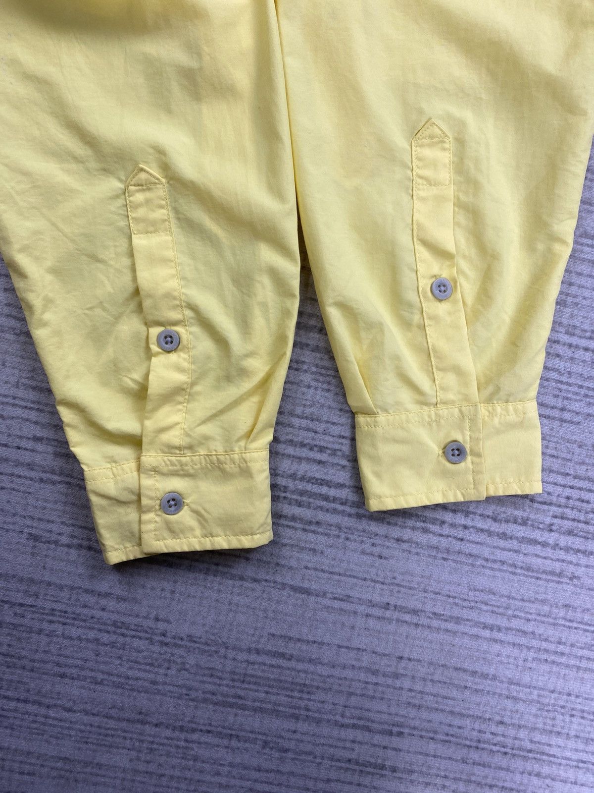 Columbia × Japanese Brand × Vintage Vintage Columbia PFG Soft Yellow Longsleeve Button Up Shirt Size US L / EU 52-54 / 3 - 11 Thumbnail