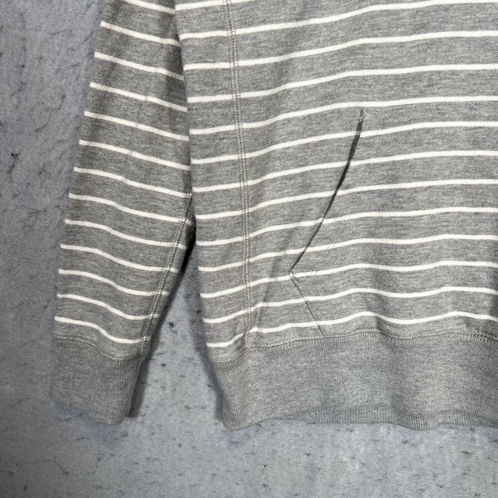 American Eagle Outfitters American Eagle Outfiters Sweatshirt Shawl Collar Striped Adult Medium Gray A1 Size US M / EU 48-50 / 2 - 5 Thumbnail