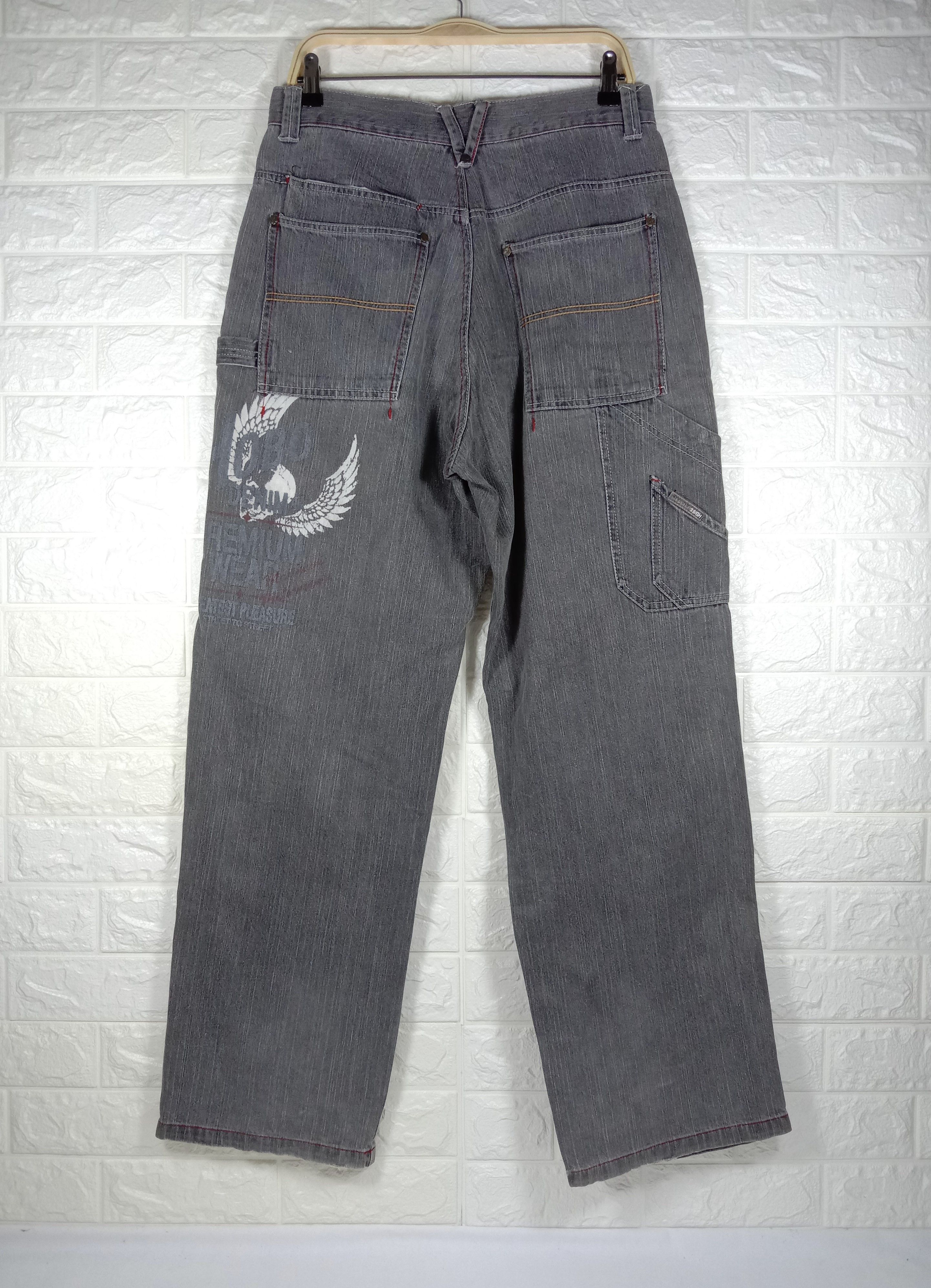 Hobo Vintage Hobo Faded Black Multi Pocket Cargo Wide Baggy Jeans Size US 32 / EU 48 - 1 Thumbnail