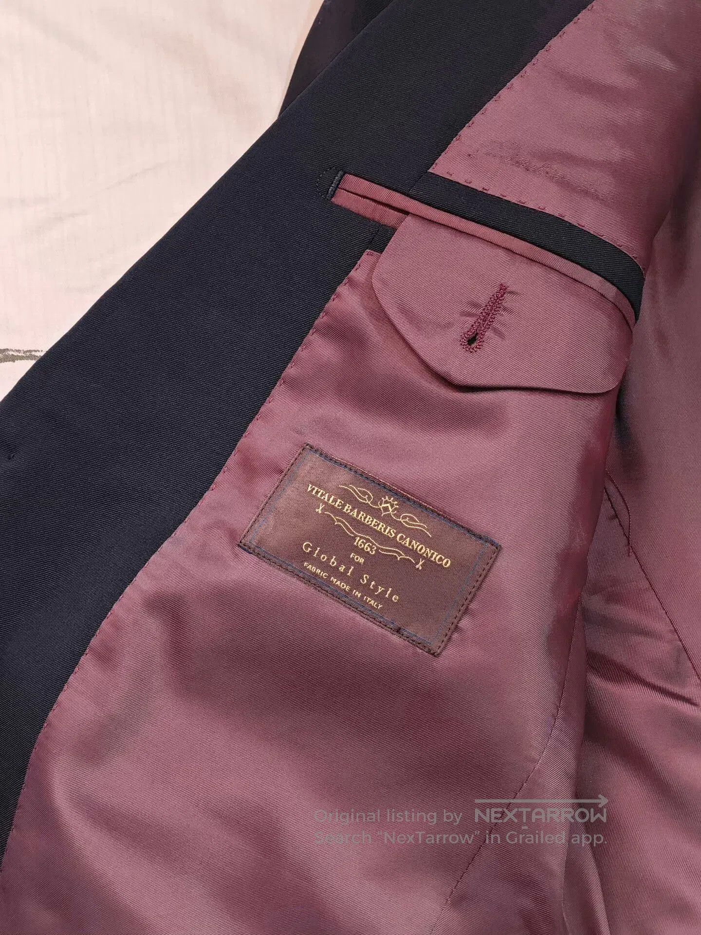 Custom Italian Wool Blend Suit Jacket.
