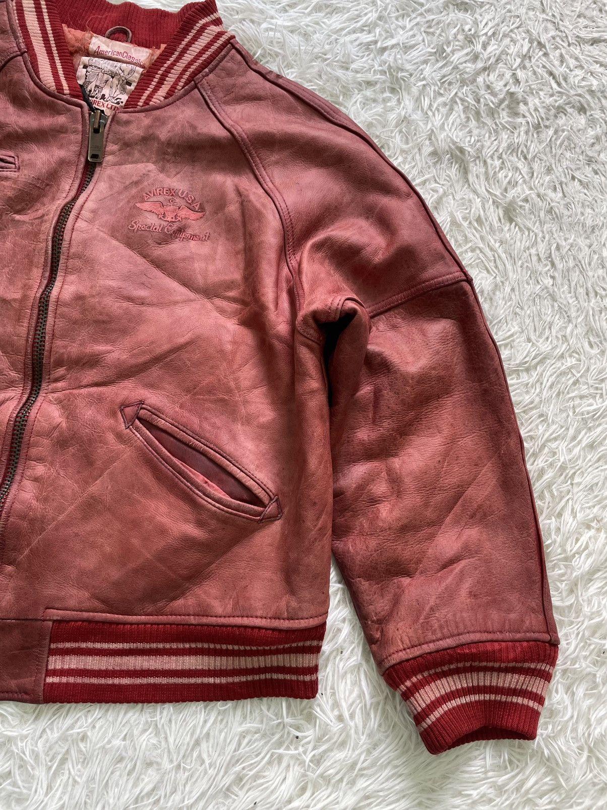 Avirex Vintage Avirex Usa Leather Varsity Jacket Size US M / EU 48-50 / 2 - 4 Thumbnail