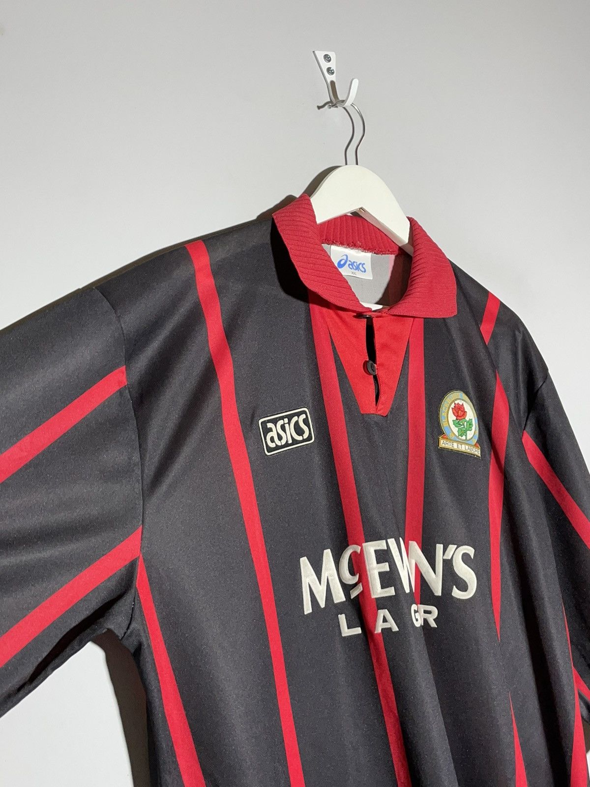 Asics × Vintage Blackburn Rovers Asics 1994/95 Away Vintage Football Shirt Size US XXL / EU 58 / 5 - 3 Thumbnail