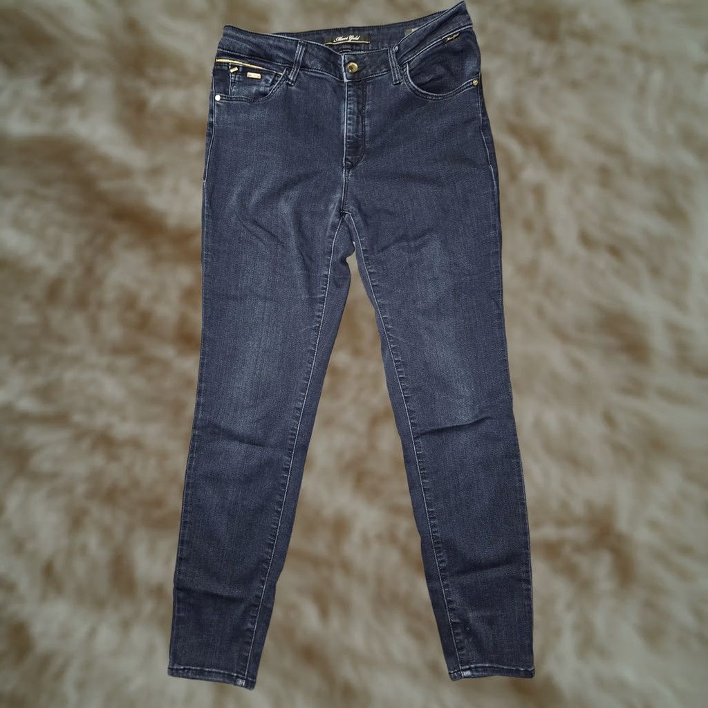 Mavi Mavi Gold Jeans Womens 29 Blue Dark Wash Tess High Rise Skinny Stretch Denim Jeans Size 29" - 1 Thumbnail