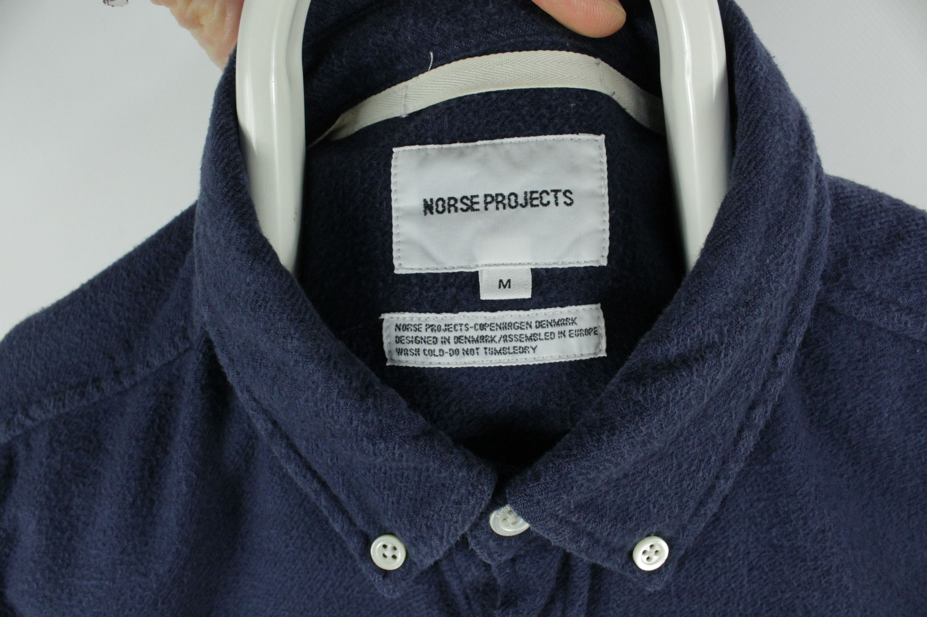 Norse Projects Norse Projects Osvald Brushed Blue Flannel Shirt Size US M / EU 48-50 / 2 - 5 Thumbnail