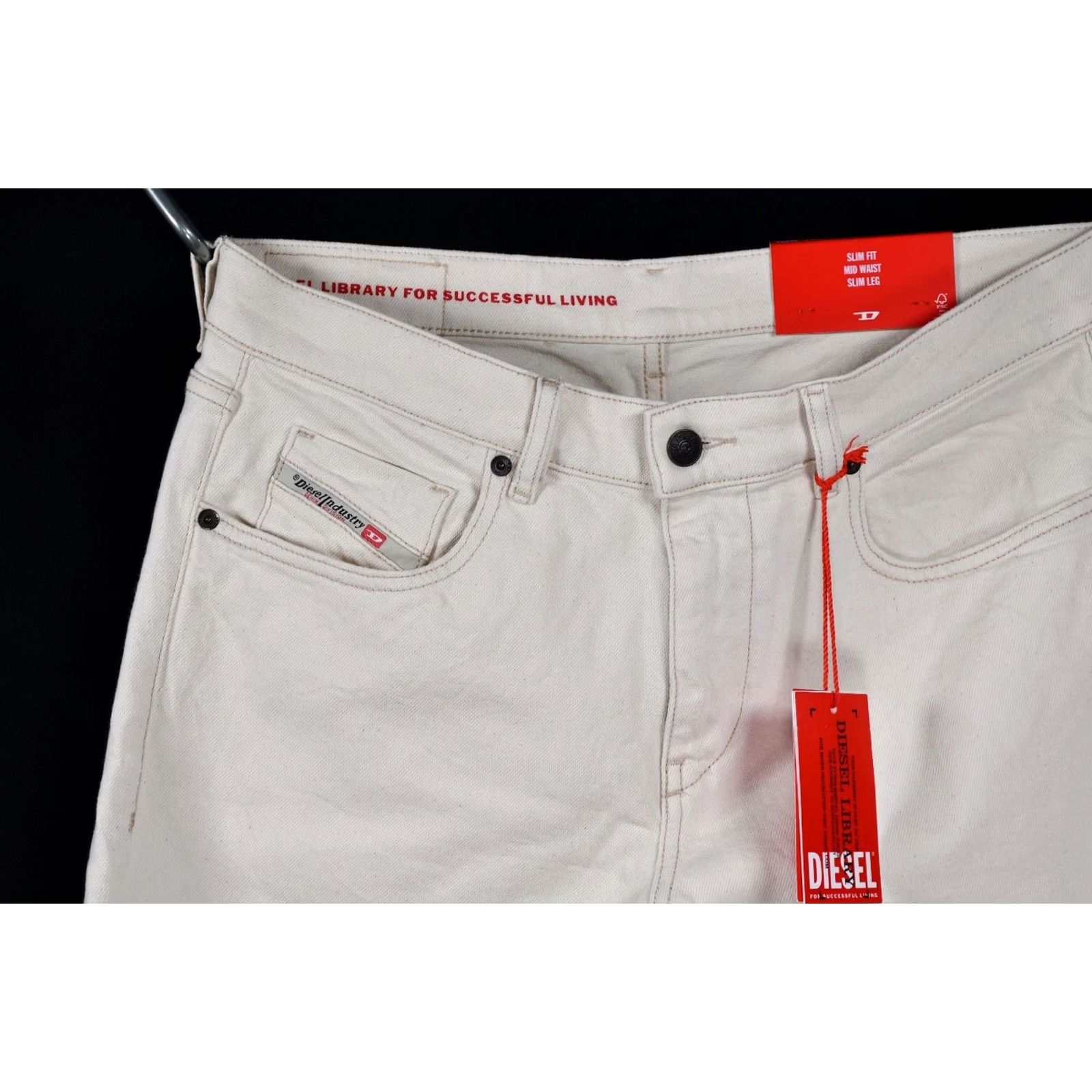 Diesel DIESEL Jeans Main Selling Point D-STRUKT 2019 Slim Fit W33/L30 Men's Jeans Size 33 Cream Cotton 99% Elastane 1% Vintage: No Mens Size US 33 - 4 Thumbnail