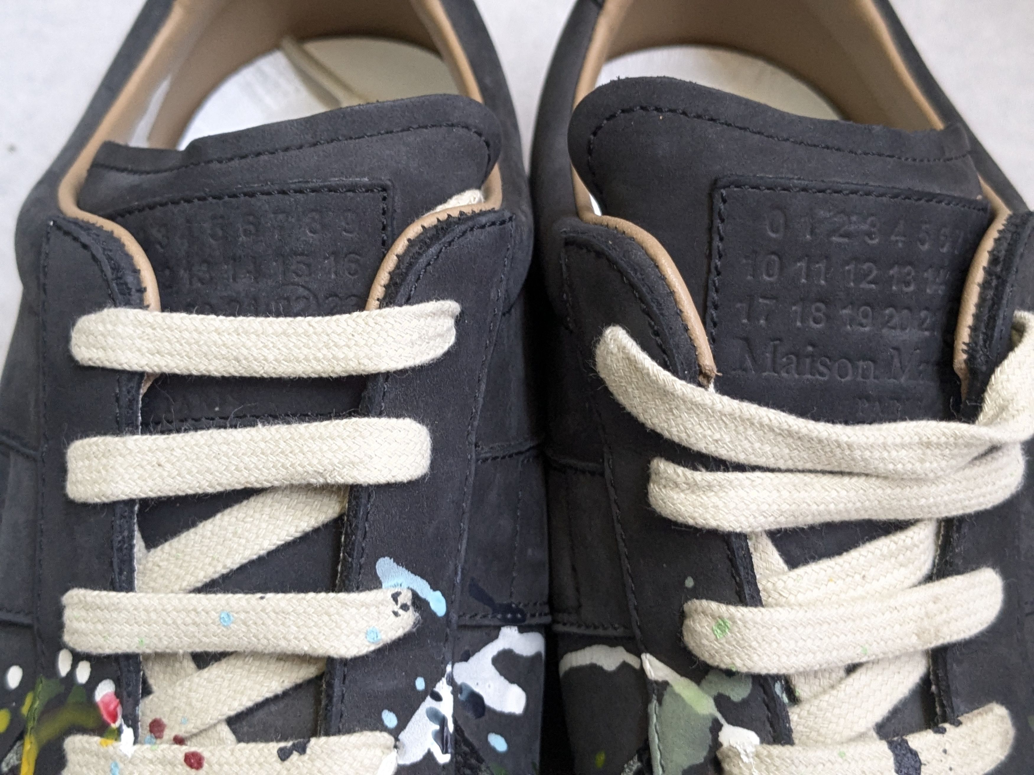 Maison Margiela Maison Margiela Replica GAT Paint Splatter Black 10.5 43.5 Size US 10.5 / EU 43-44 - 5 Thumbnail