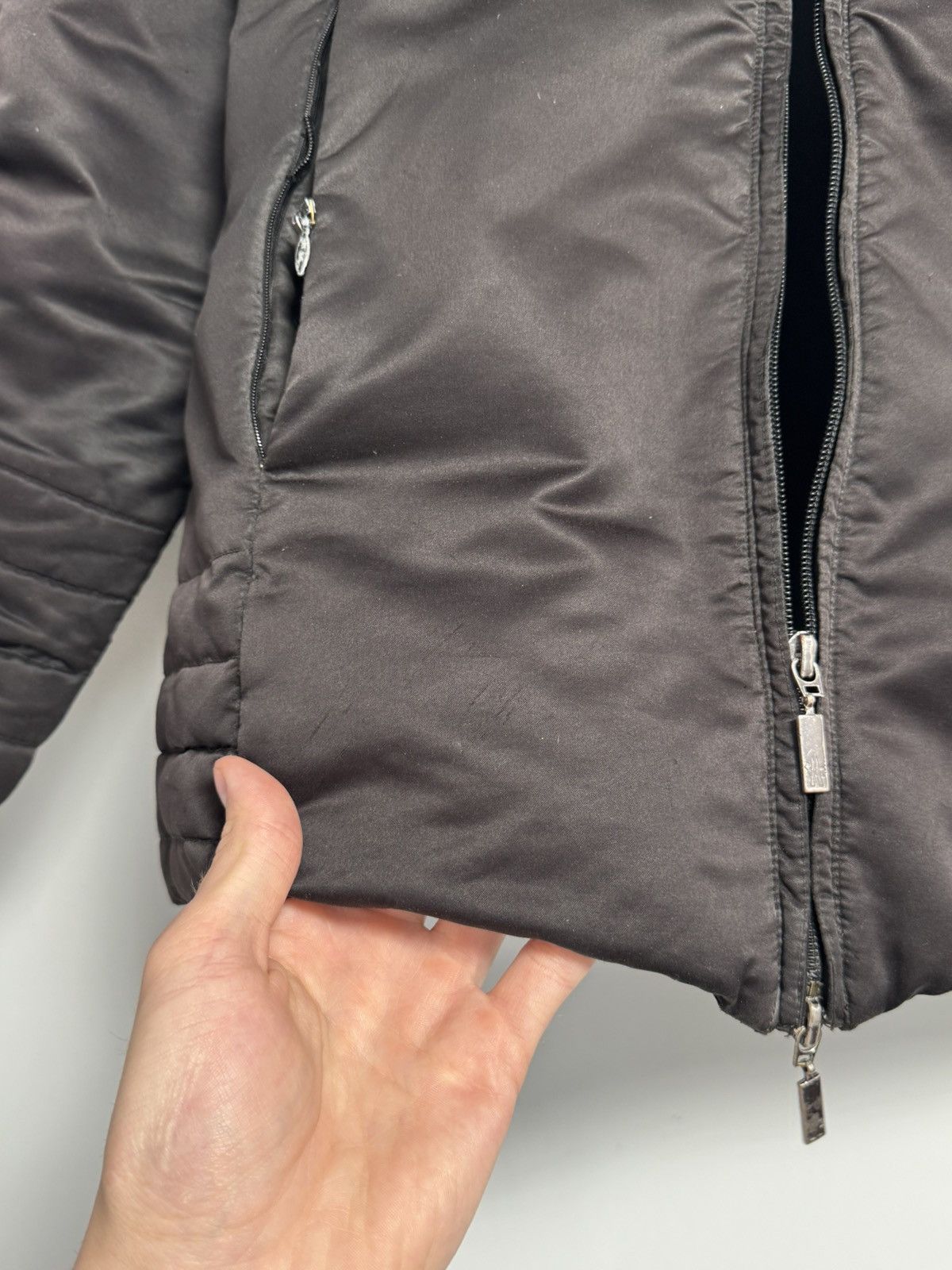 Moncler Moncler Green Gold Shimmer Down Filled Fur Trim Hooded Parka Size XS / US 0-2 / IT 36-38 - 13 Thumbnail