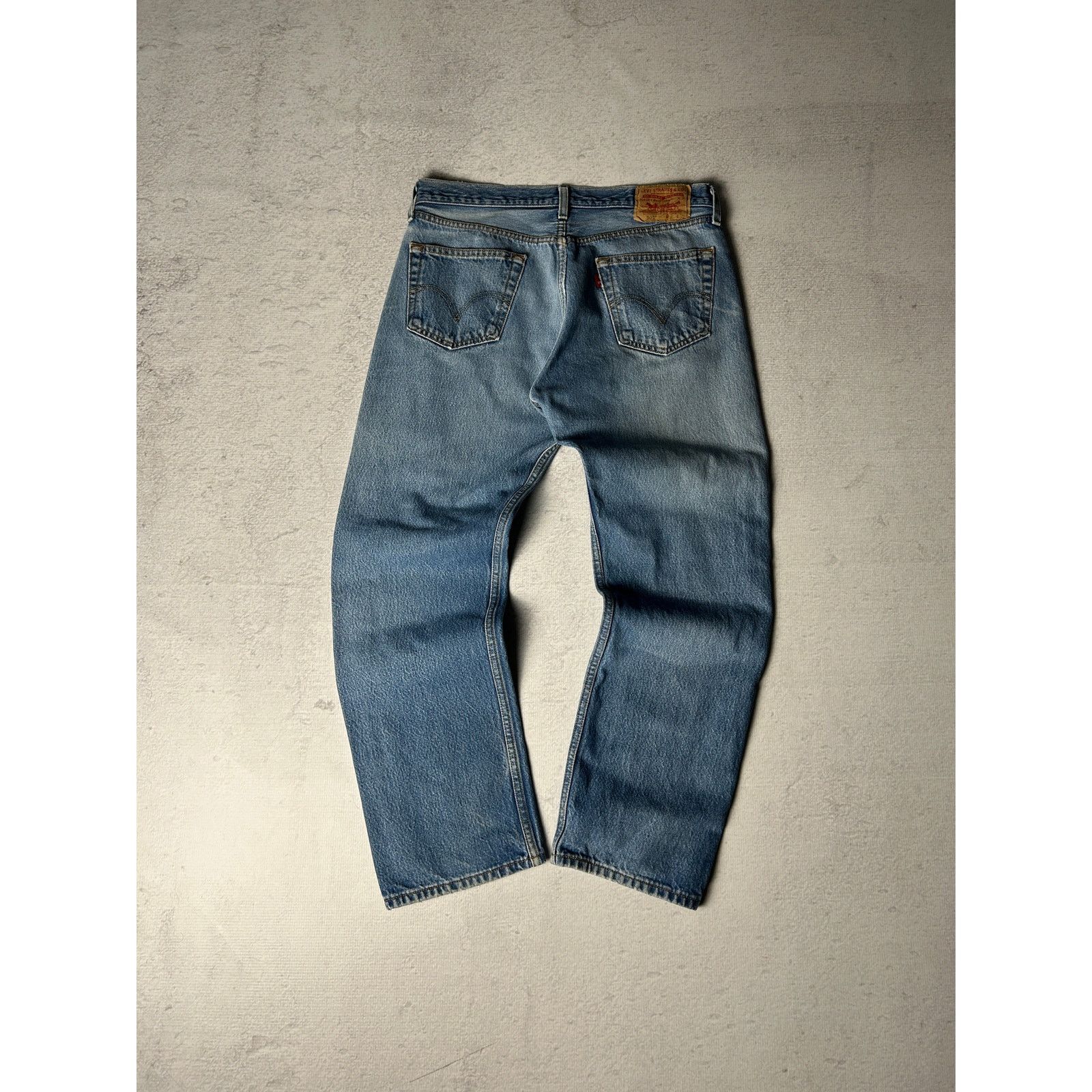 Levi's Vintage Levis 501 Denim Blue Regular Jeans For Men's 35Wx32L Size 35" - 2 Thumbnail