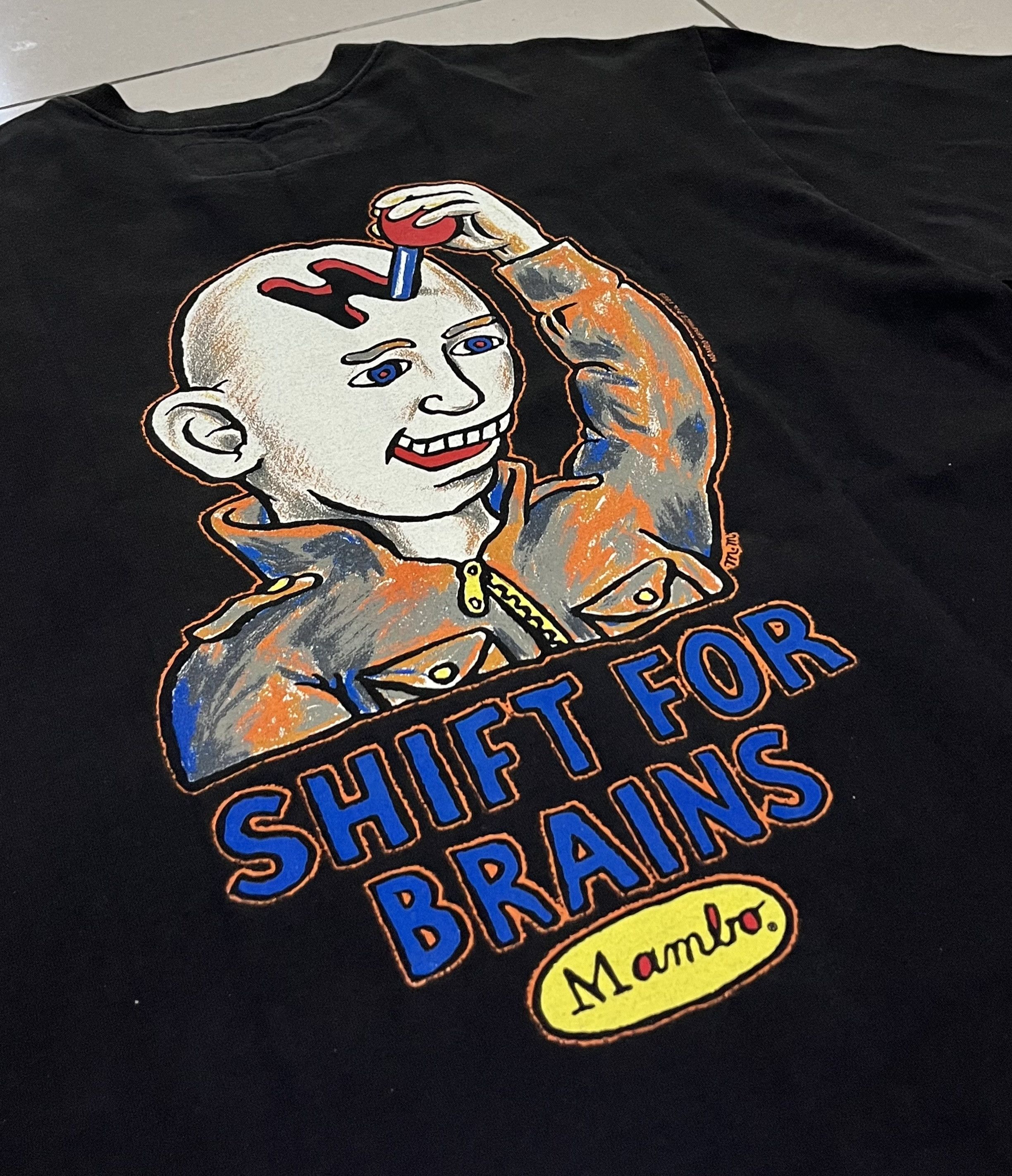 Mambo Vintage 90s Mambo Shift For Brains Art Tshirt Size US S / EU 44-46 / 1 - 5 Thumbnail