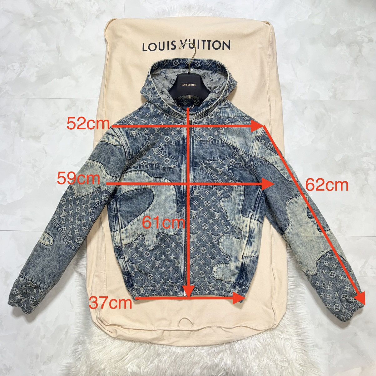 22SS Louis Vuitton x NIGO Monogram Denim Jacket