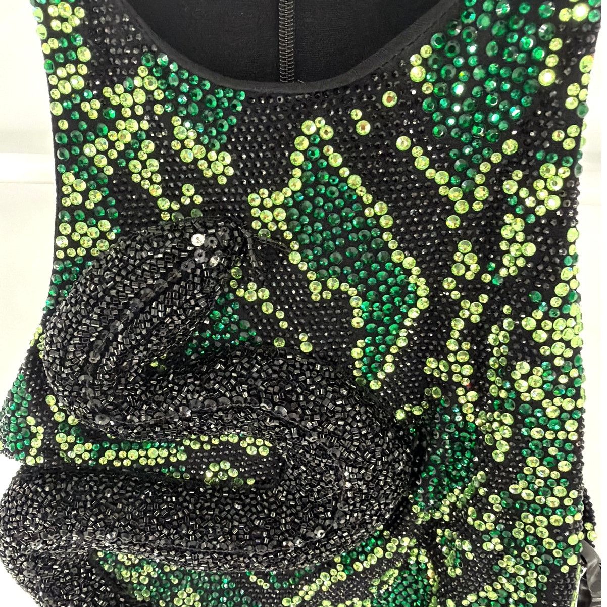 Philipp Plein Philipp Plein Women's Green Strass Snake Mini Dress Size XS Size XS / US 0-2 / IT 36-38 - 8 Thumbnail