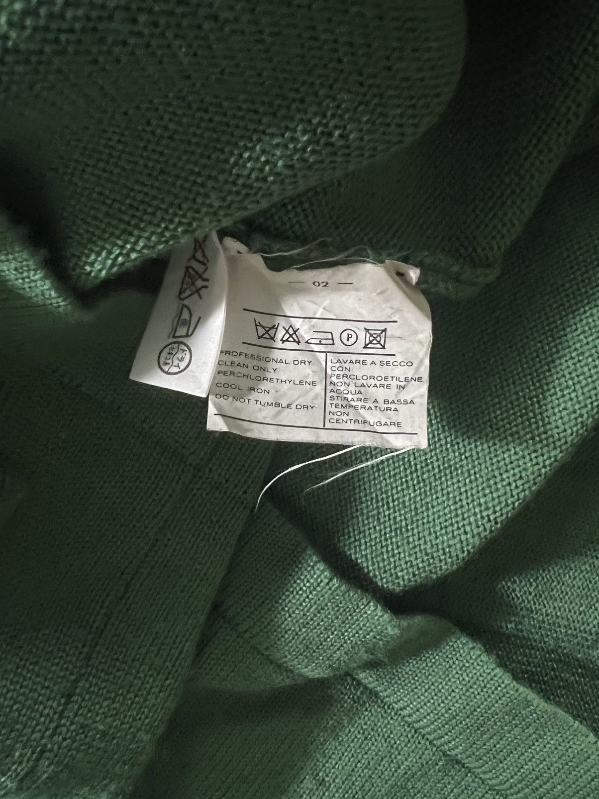 Salvatore Ferragamo 90’s salvatore ferragamo green knitted cardigan gold button Size US L / EU 52-54 / 3 - 4 Thumbnail