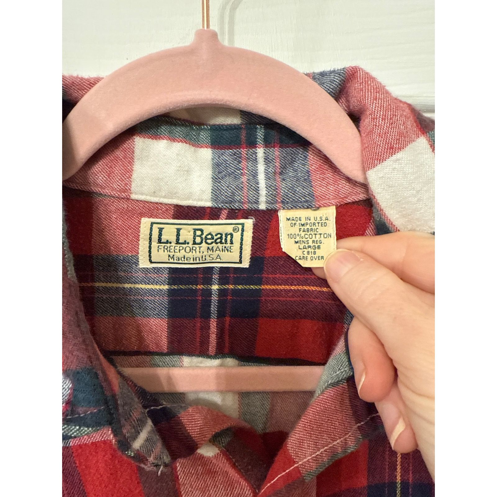 L.L. Bean L.L. Bean Freeport Maine Plaid Flannel Button Men's Shirt, L Size US L / EU 52-54 / 3 - 2 Thumbnail