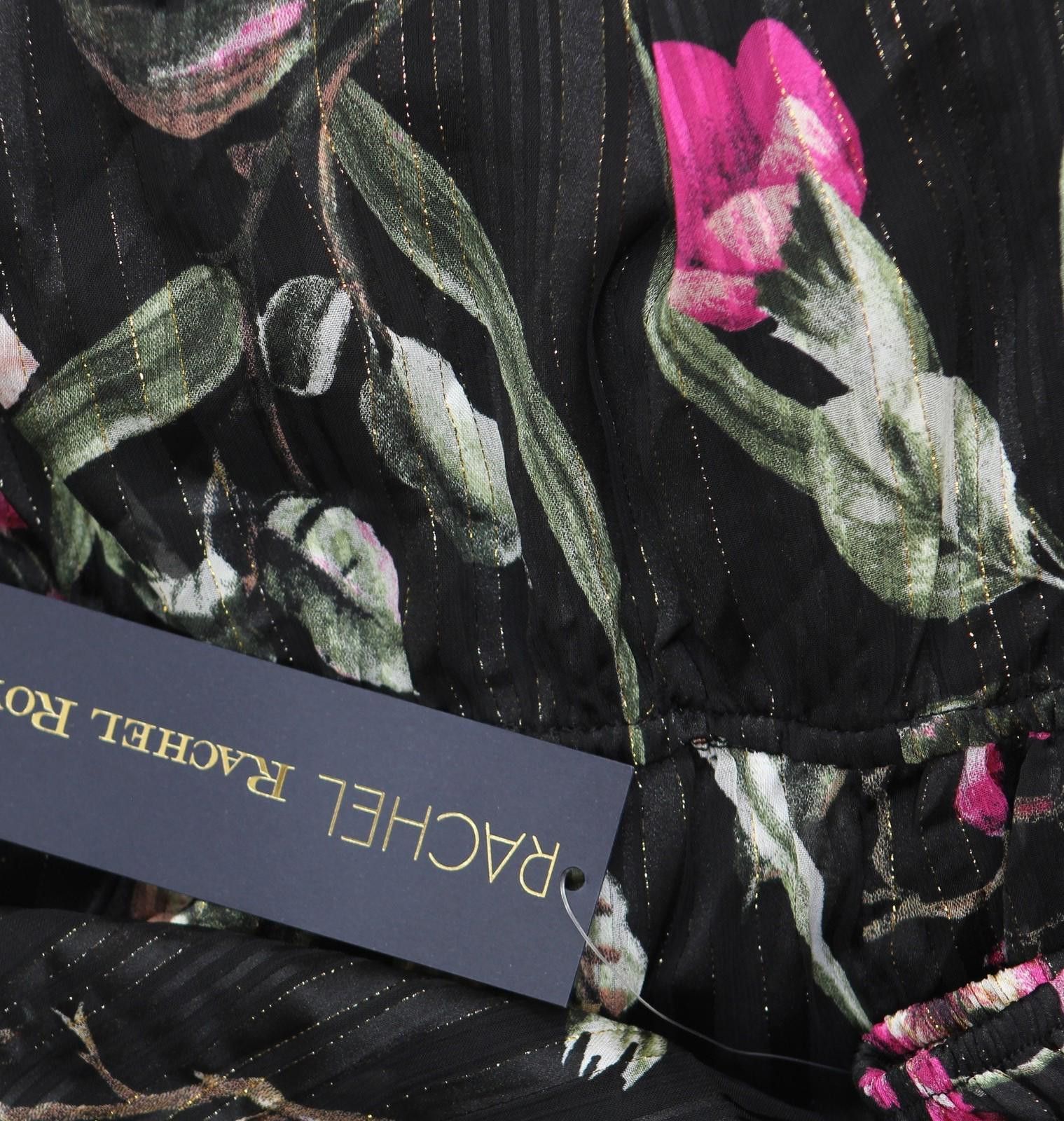 Other New Rachel Rachel Roy Maxi Dress Cascade Garden Black 14 Size XL / US 12-14 / IT 48-50 - 3 Thumbnail