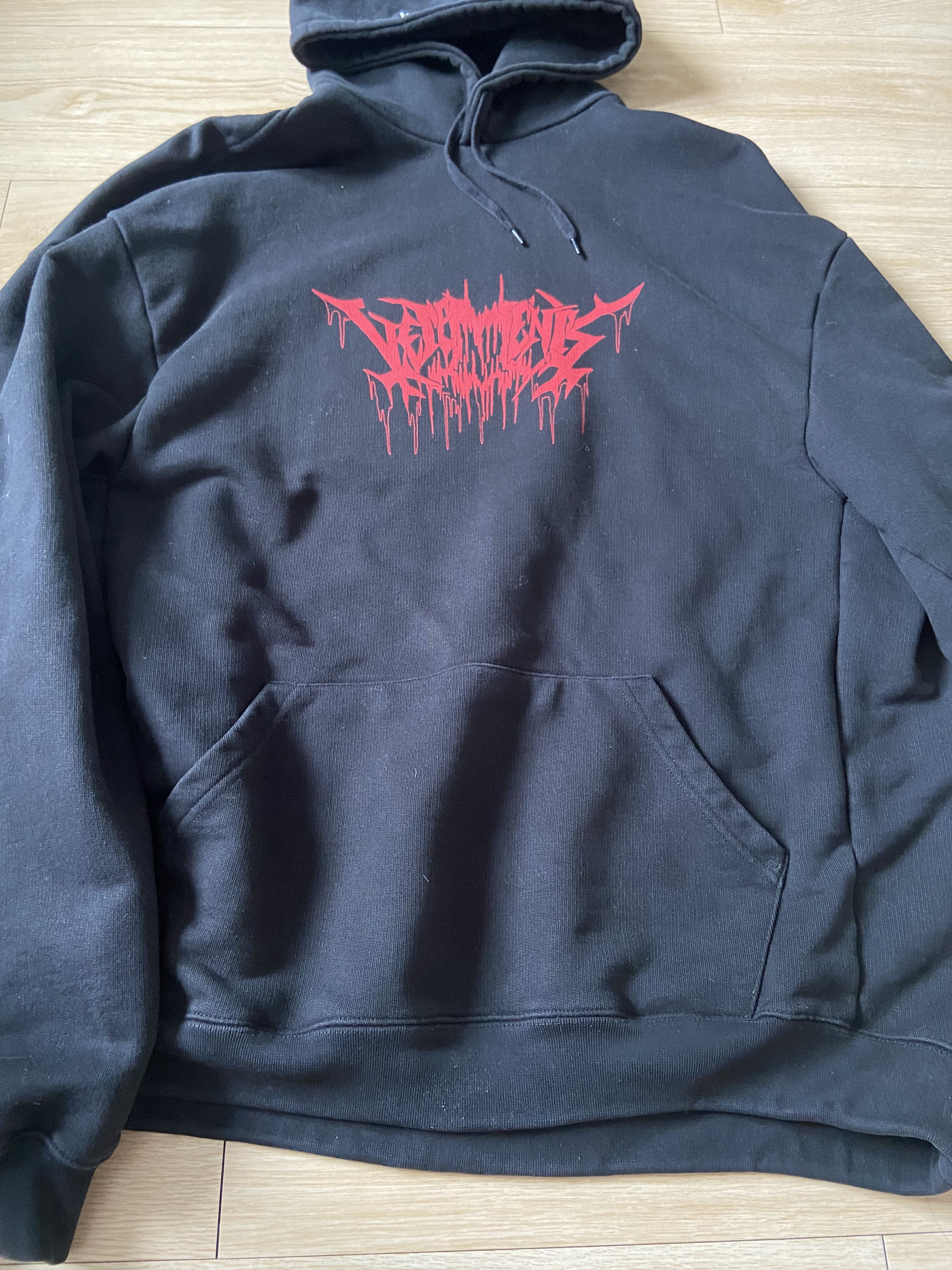 Vetements XS Vetements CITY METAL red LOGO oversized hoodie Size US XS / EU 42 / 0 - 2 Thumbnail