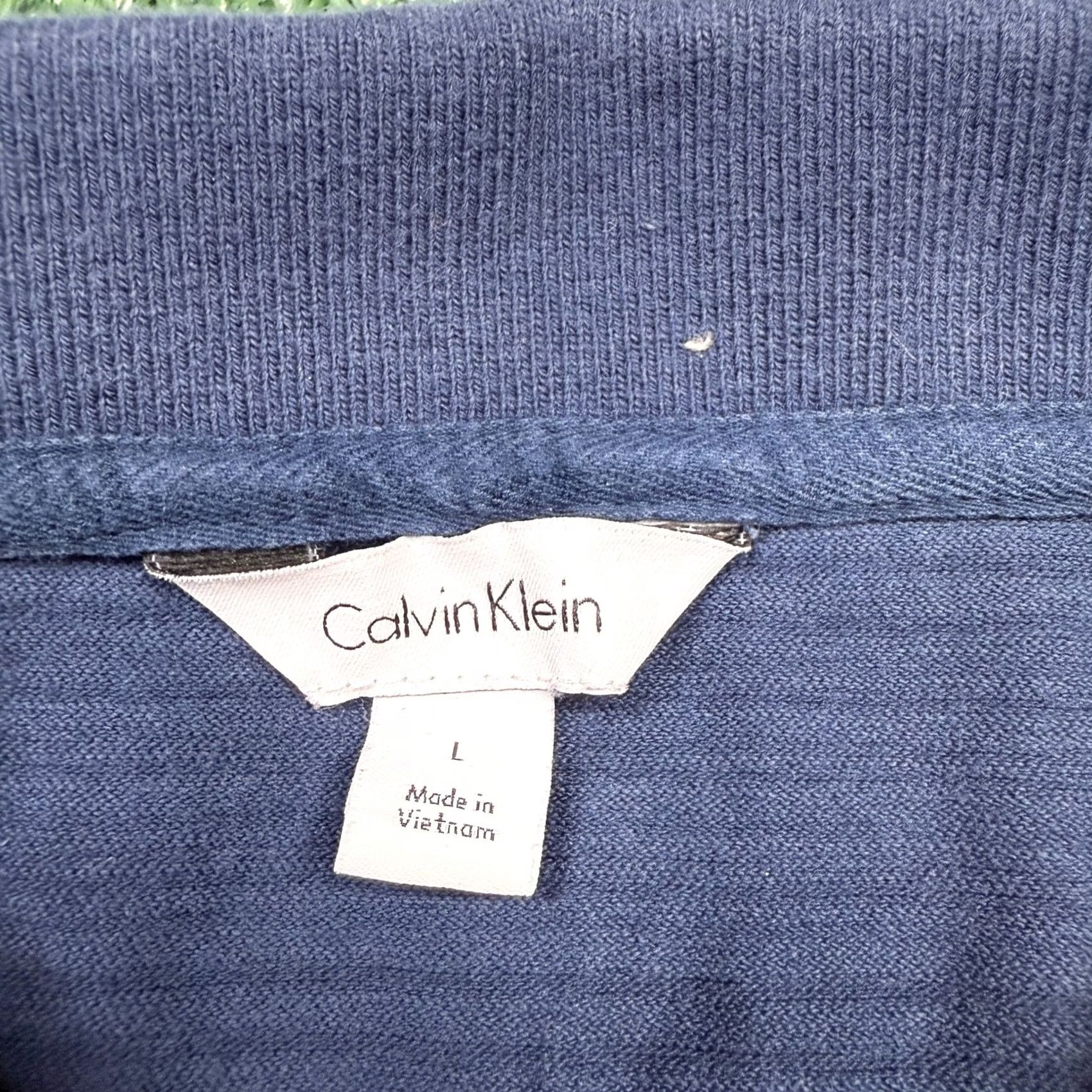 Calvin Klein Calvin Klein Polo Shirt Men's L Blue Short Sleeve Collared Slim Fit Preppy Size US L / EU 52-54 / 3 - 3 Thumbnail