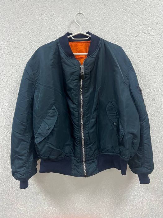 Vintage 90s Alpha Industries MA 1 Intermediate Nylon Bombers